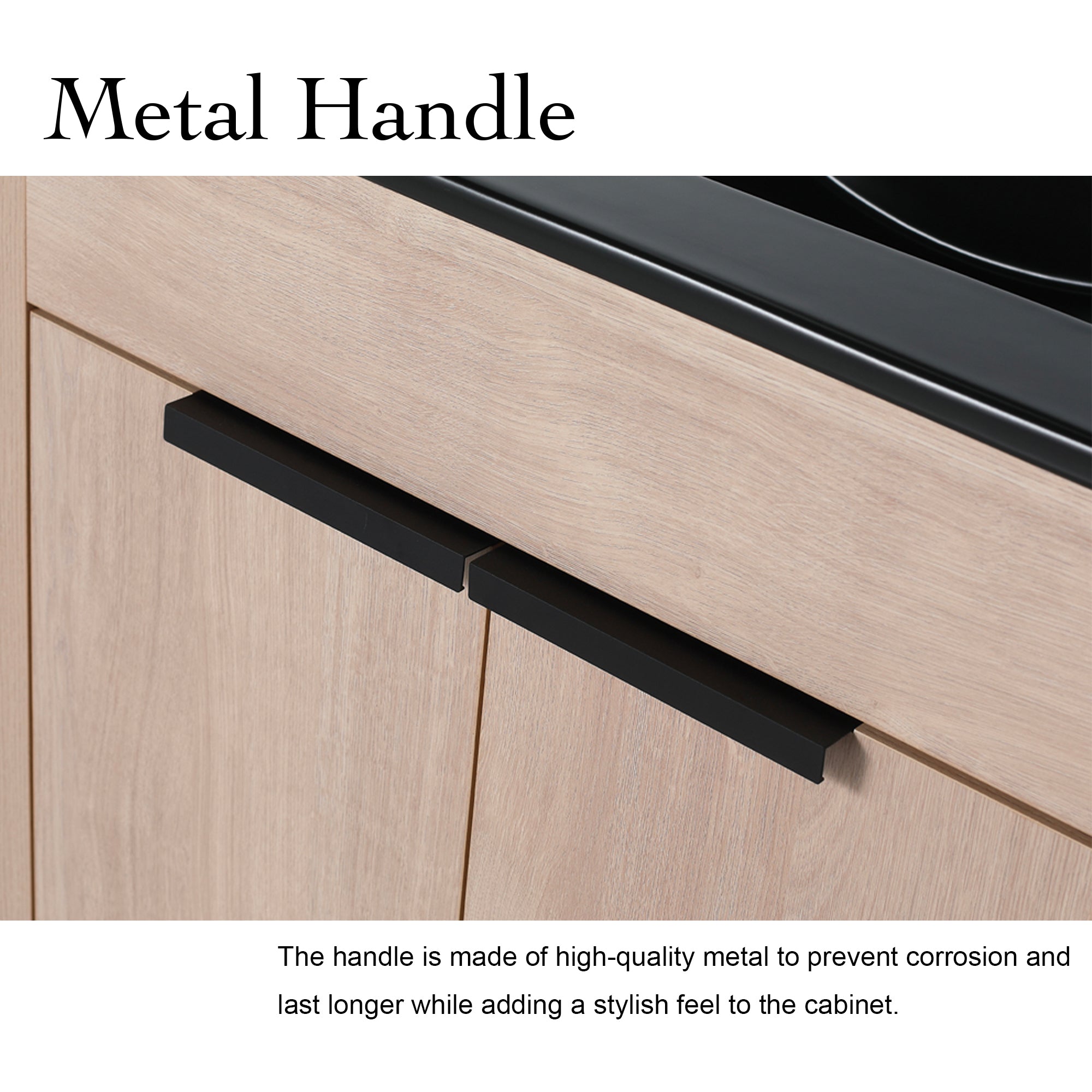 24 Inch Freestanding Bathroom Vanity with Ceramic Sink and 2 Soft-Close Cabinet Doors