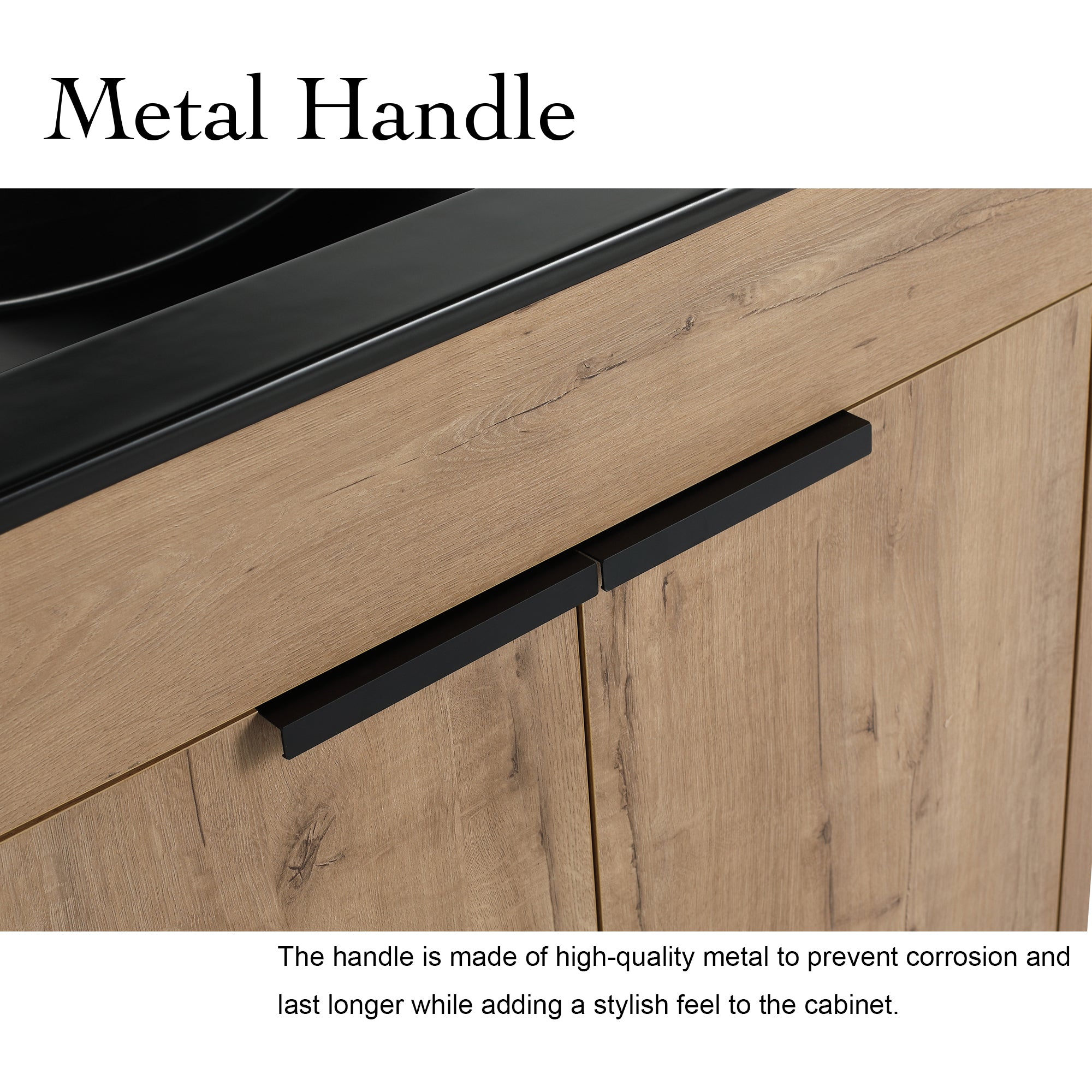30 Inch Freestanding Bathroom Vanity with  Ceramic Sink and 2 Soft-Close Cabinet Doors