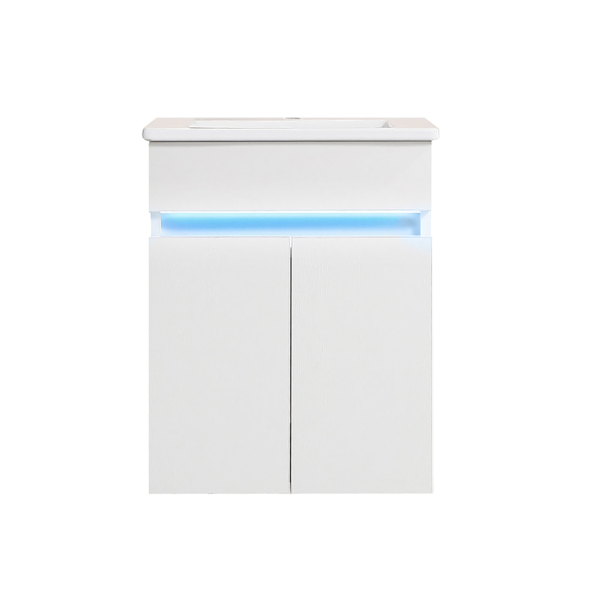 16" Bathroom Vanity with Sink,radar sensing light