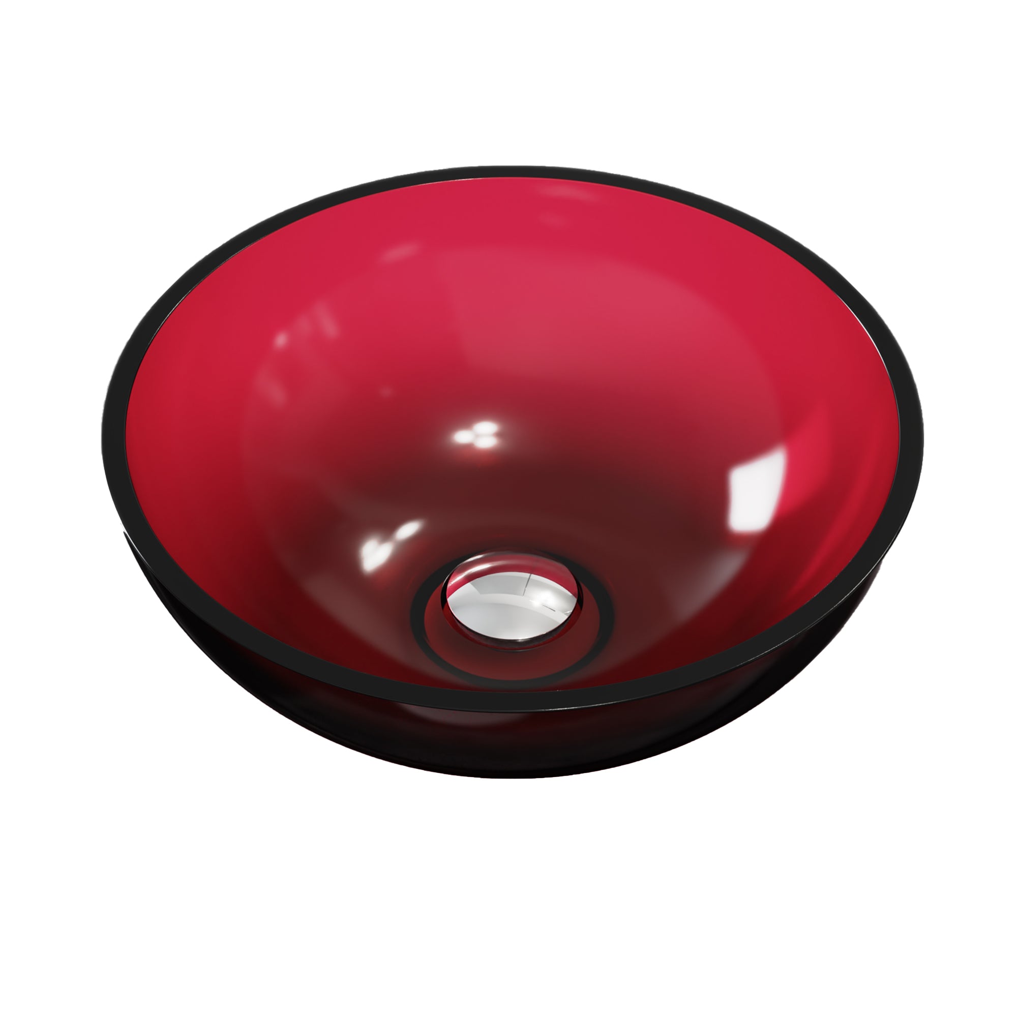 Wine Red Resin Countertop Bathroom Sink