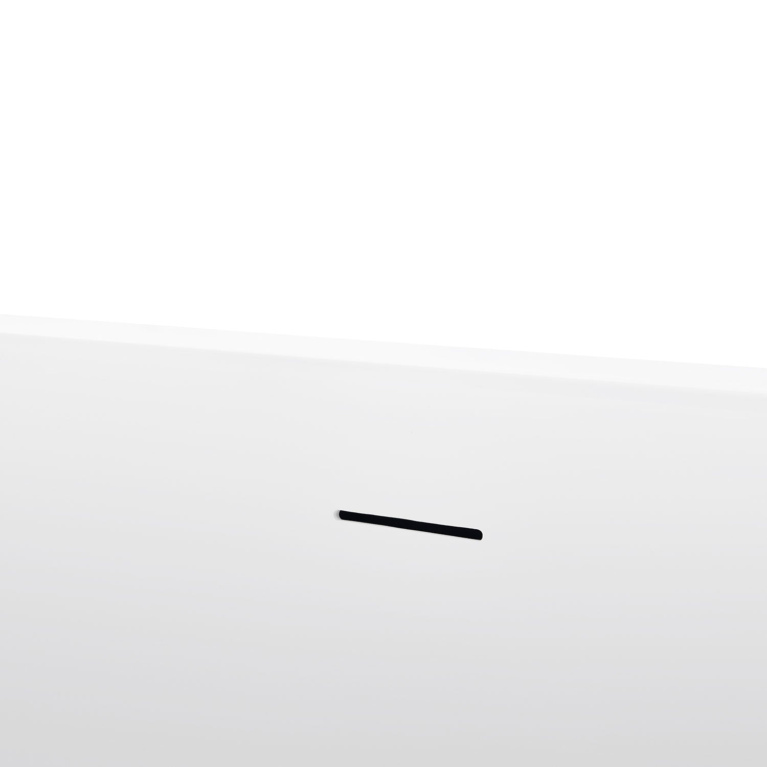 59 in. Acrylic Freestanding Soaking Bathtub in Glossy White