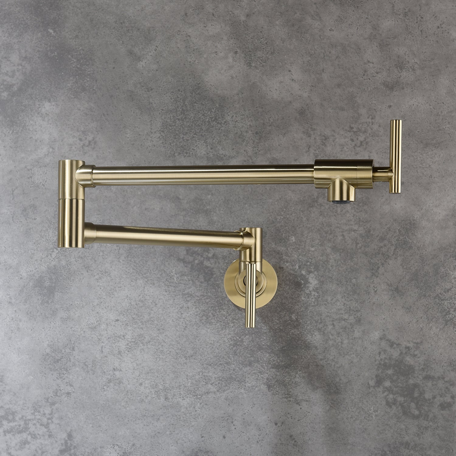 23 Inch Pot Filler Wall Mounted Brass Kitchen Faucet