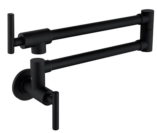 23 Inch Pot Filler Wall Mounted Brass Kitchen Faucet