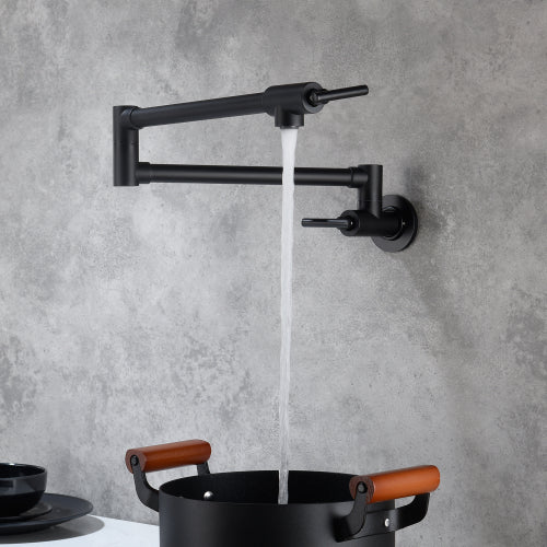 23 Inch Pot Filler Wall Mounted Brass Kitchen Faucet