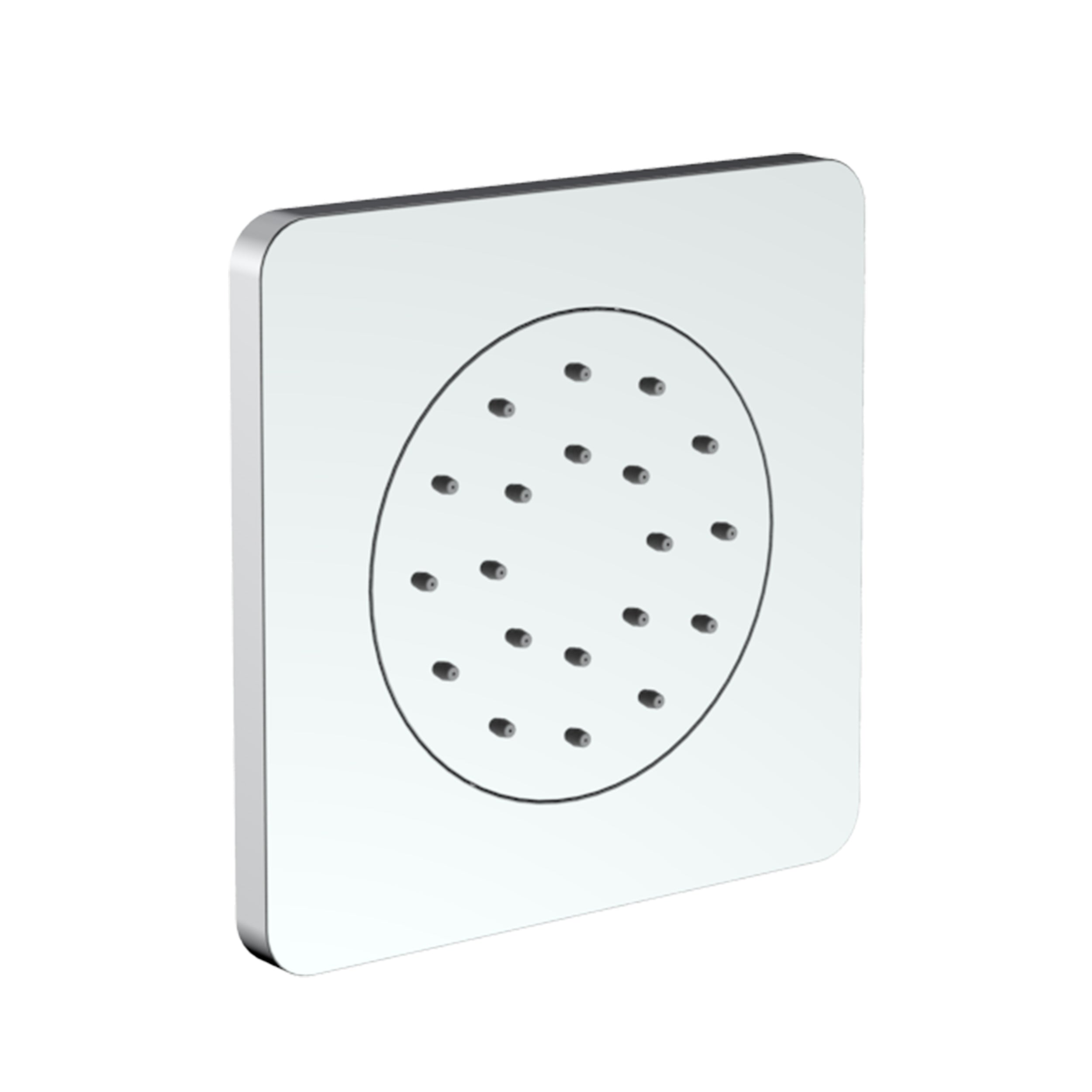 Wall-Mounted Rectangular Shower System with Rough-in Valve, Handheld Shower,23 inch square large panel