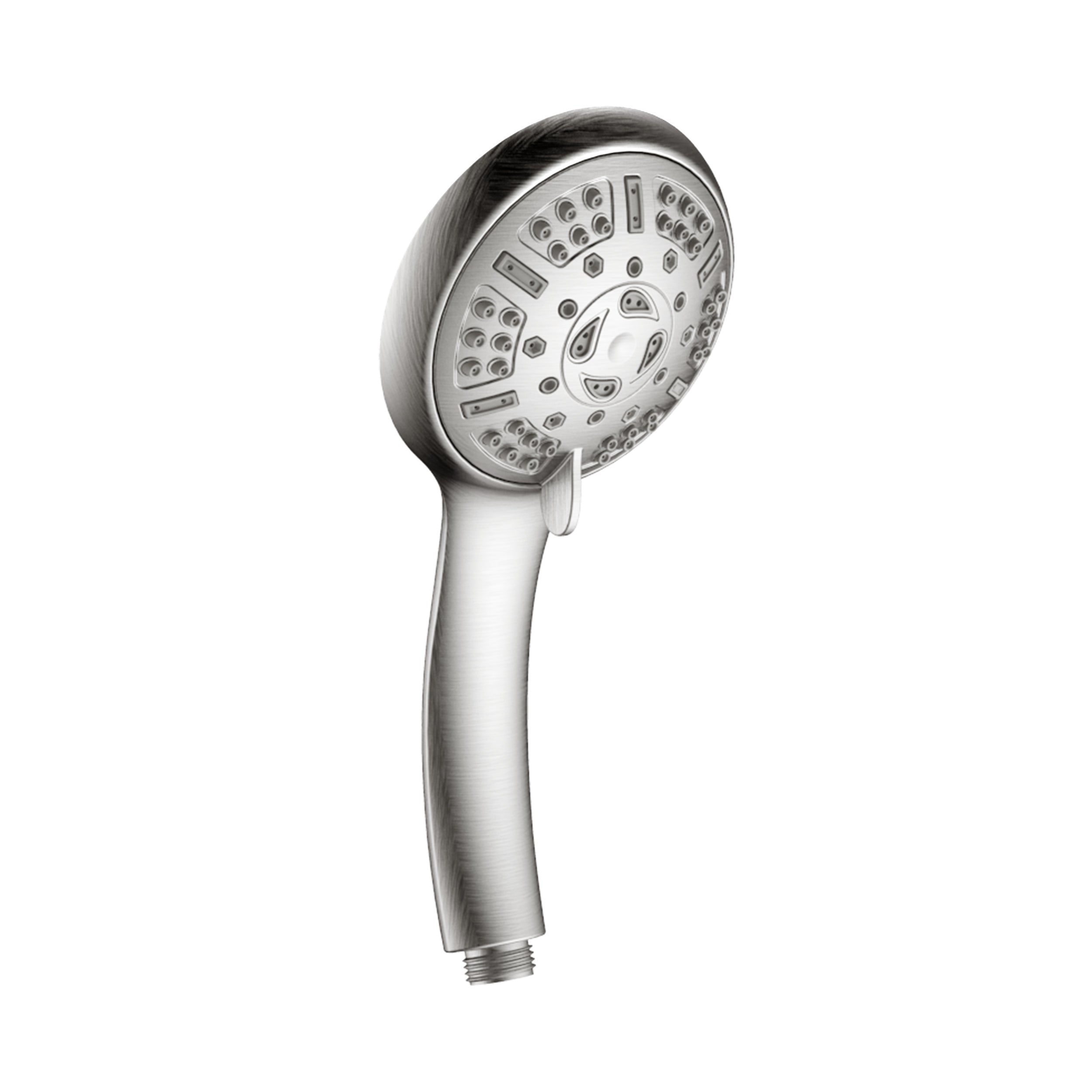 Wall-Mounted Round Shower System with Rough-in Valve,9-Function Hand Shower