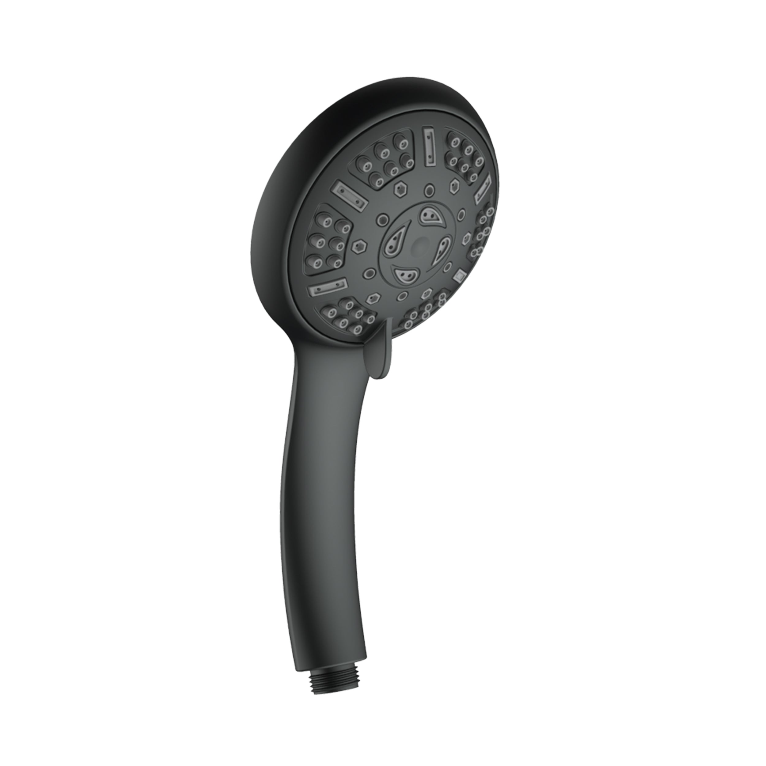 Wall-Mounted Round Shower System with Rough-in Valve,9-Function Hand Shower