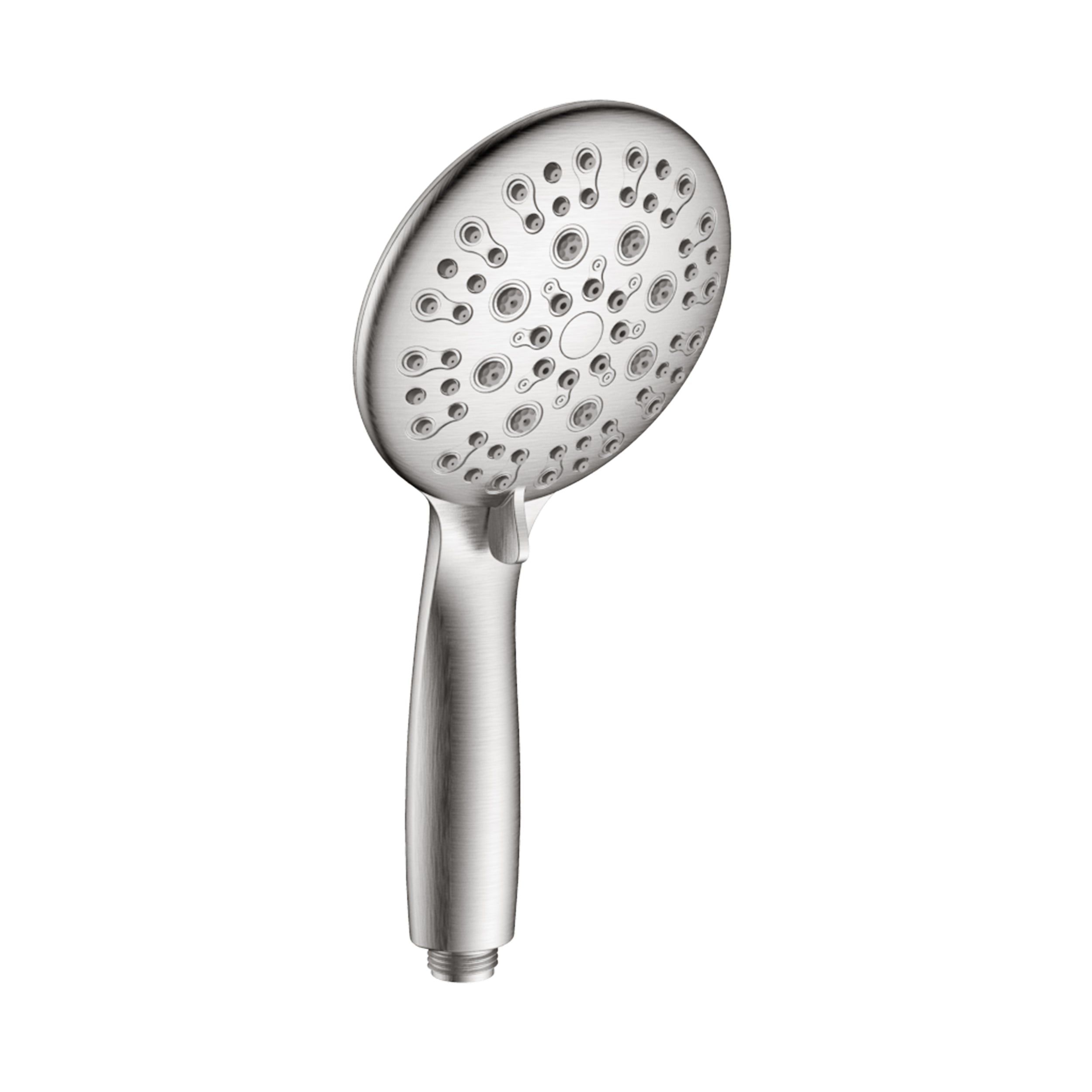 Wall-Mounted Round Shower System with Rough-in Valve,6-Function Hand Shower