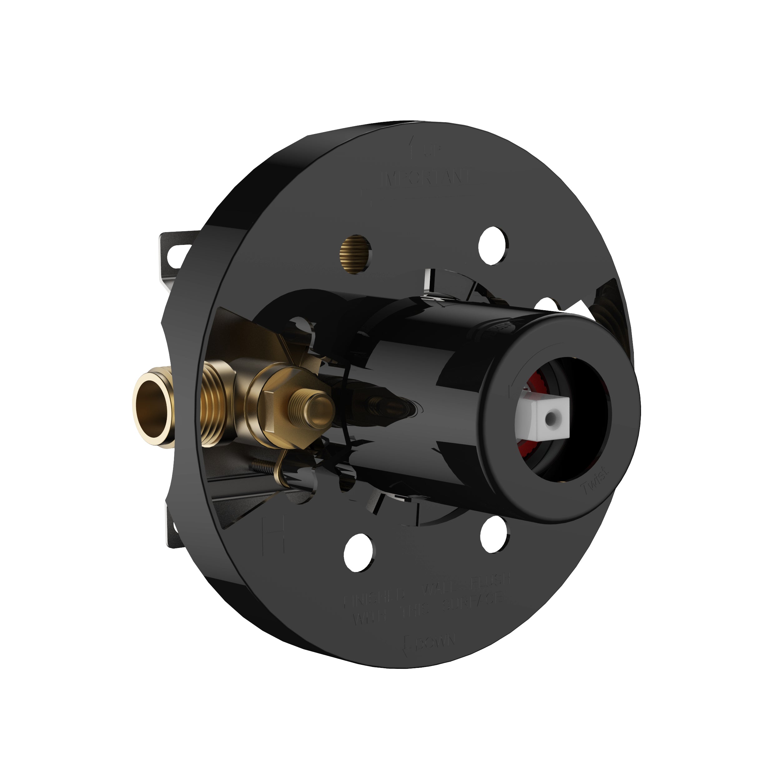 4 inch Wall-Mounted Shower System with Rough-in Valve with Rain Showerhead