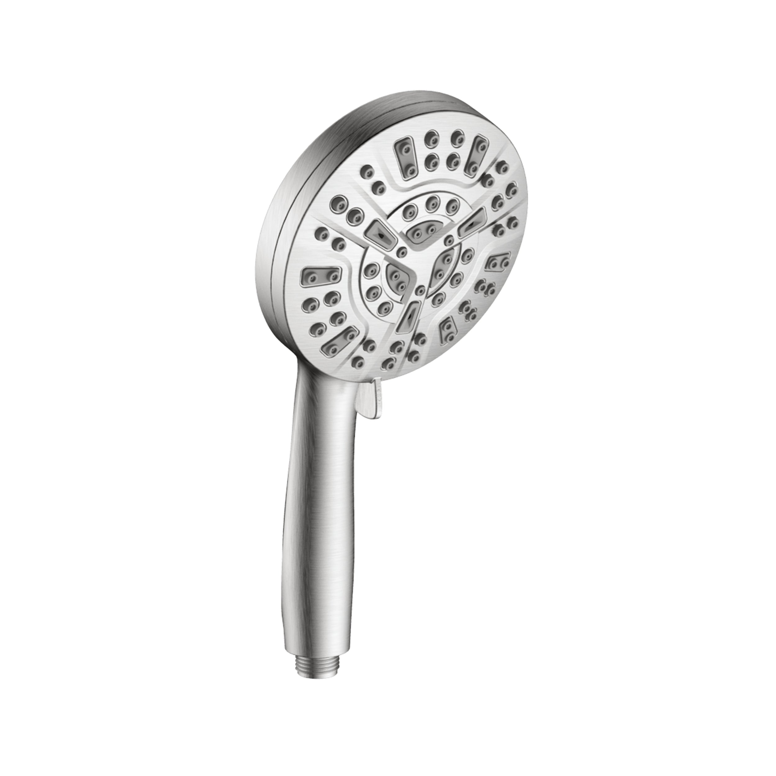 Wall-Mounted Round Shower System with Rough-in Valve,9-Function Hand Shower