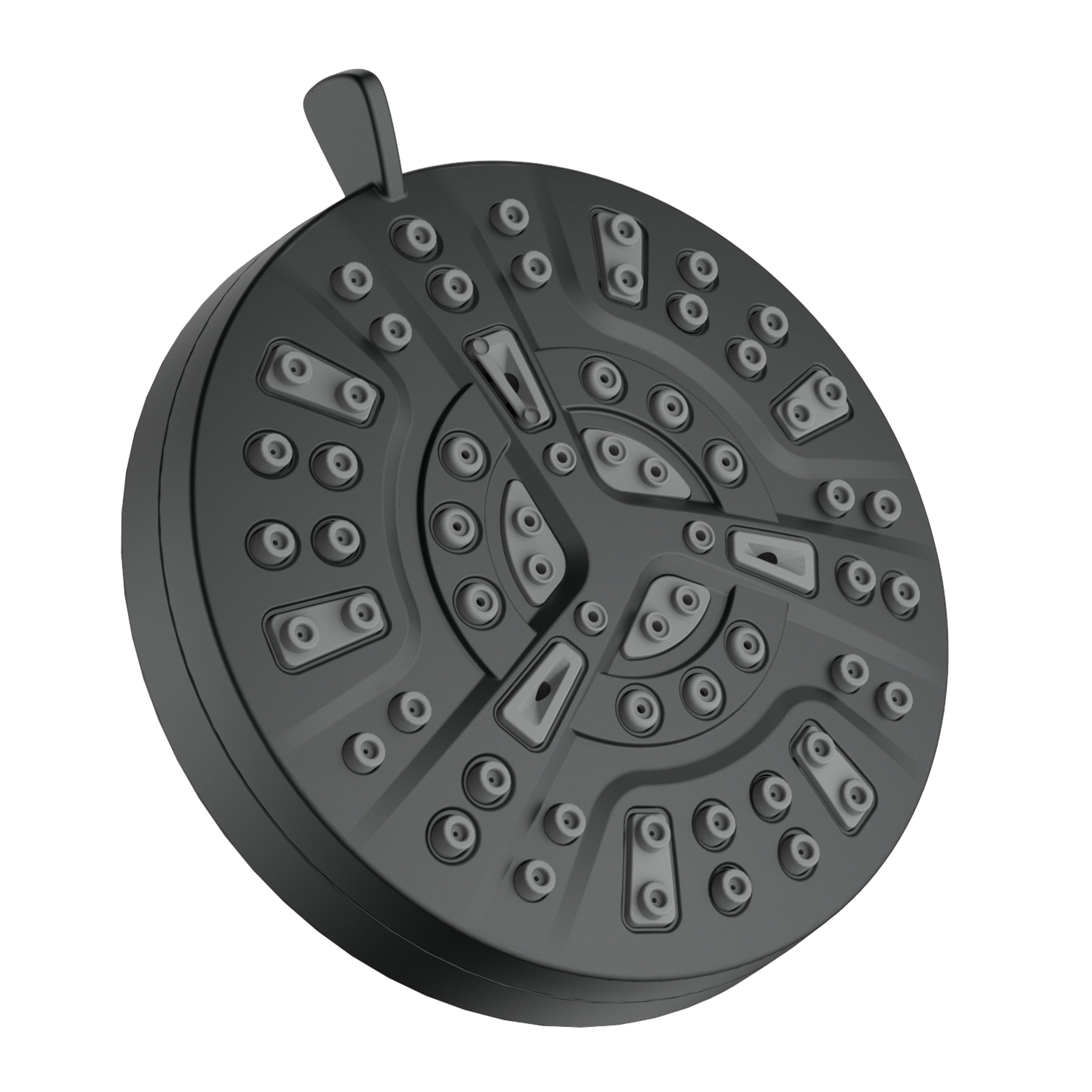 Wall-Mounted Round Shower System with Rough-in Valve,9-Function Hand Shower