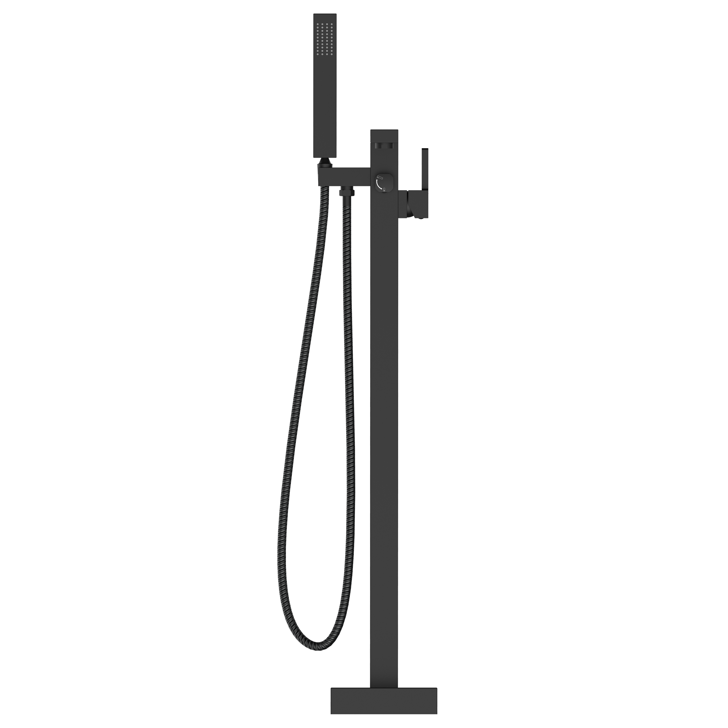 Single Handle Floor Mounted Freestanding Tub Faucet with Handheld Shower