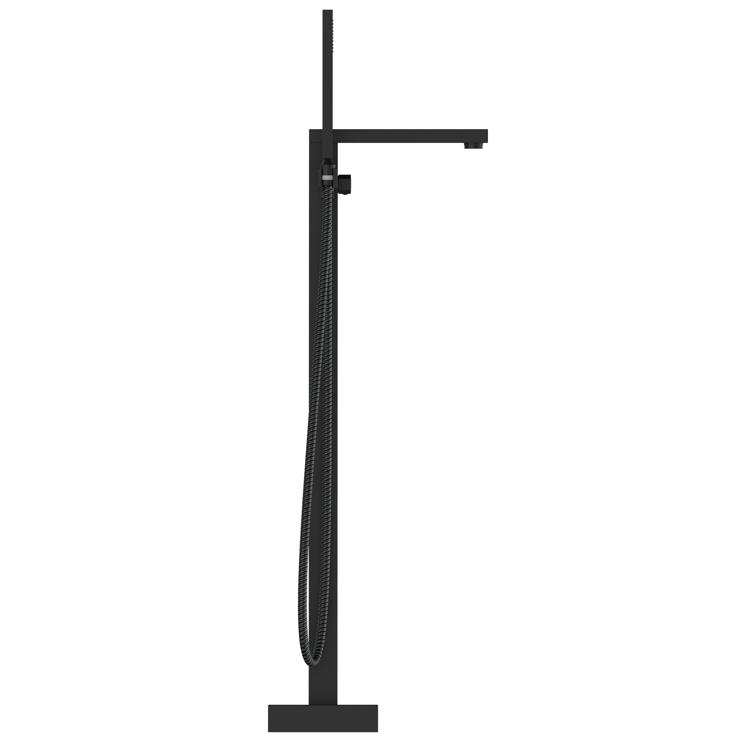 Single Handle Floor Mounted Freestanding Tub Faucet with Handheld Shower