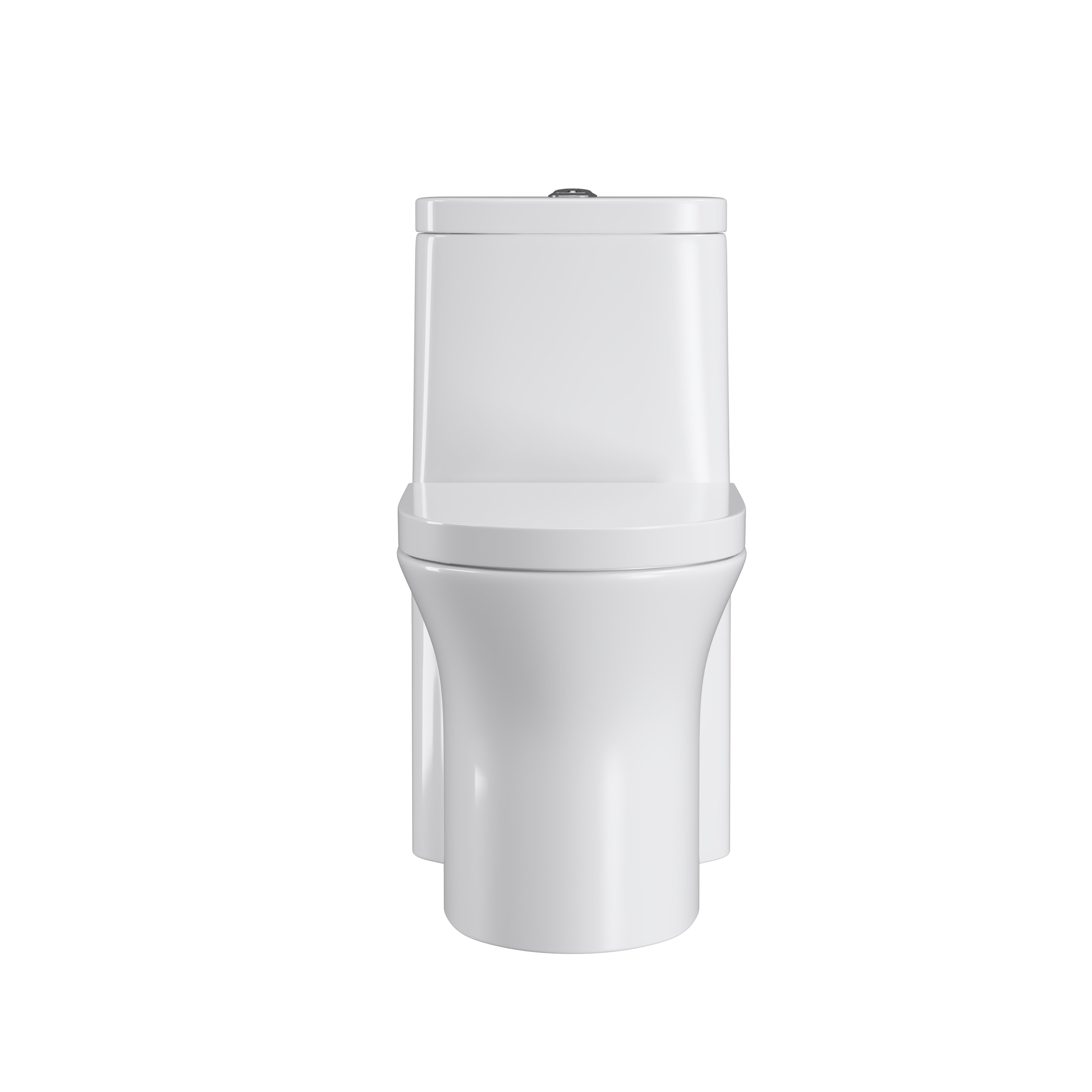 27 in. L x 14 in. W One-Piece 1.27 GPF Siphon Jet Dual Flushing Elongated Toilet in White