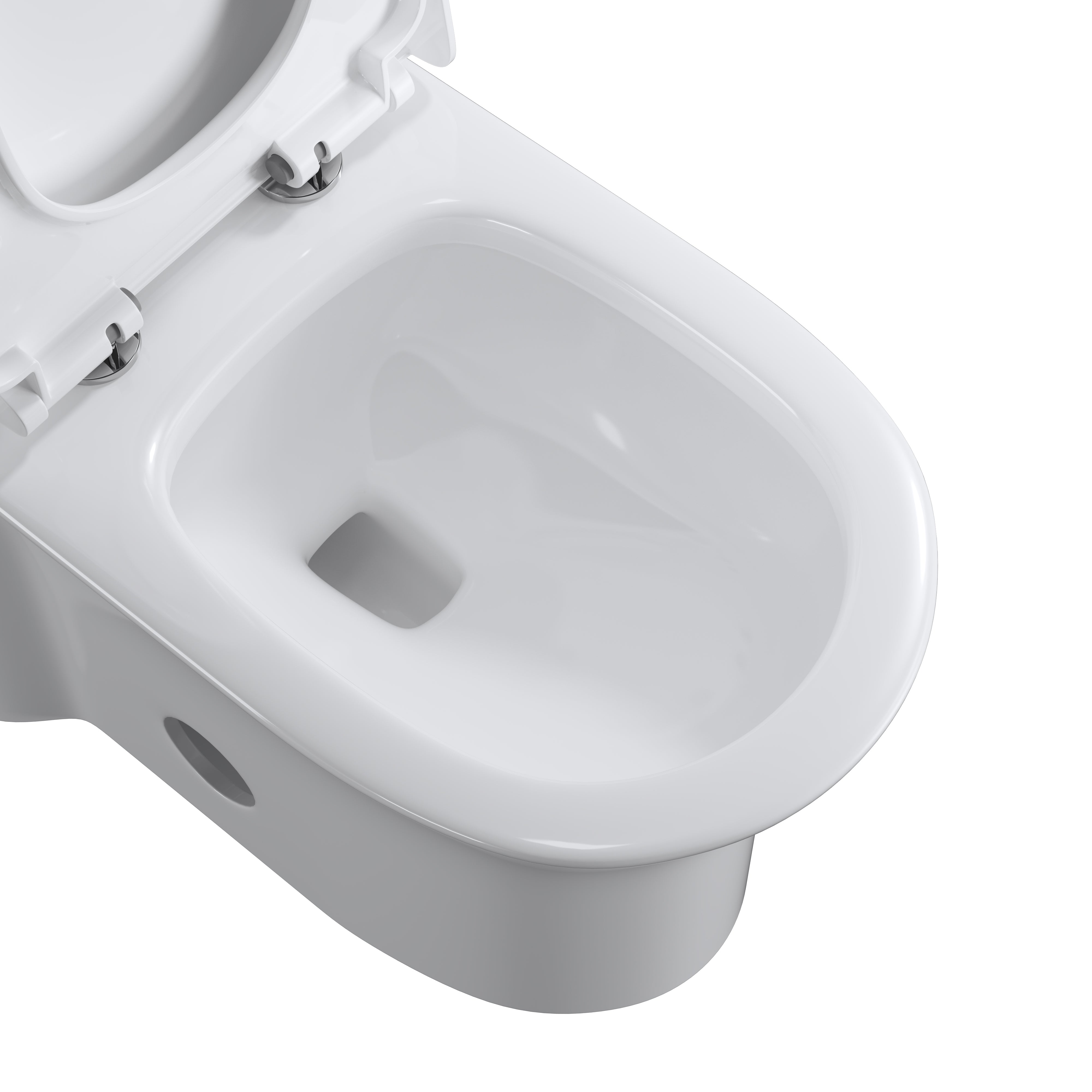 27 in. L x 14 in. W One-Piece 1.27 GPF Siphon Jet Dual Flushing Elongated Toilet in White