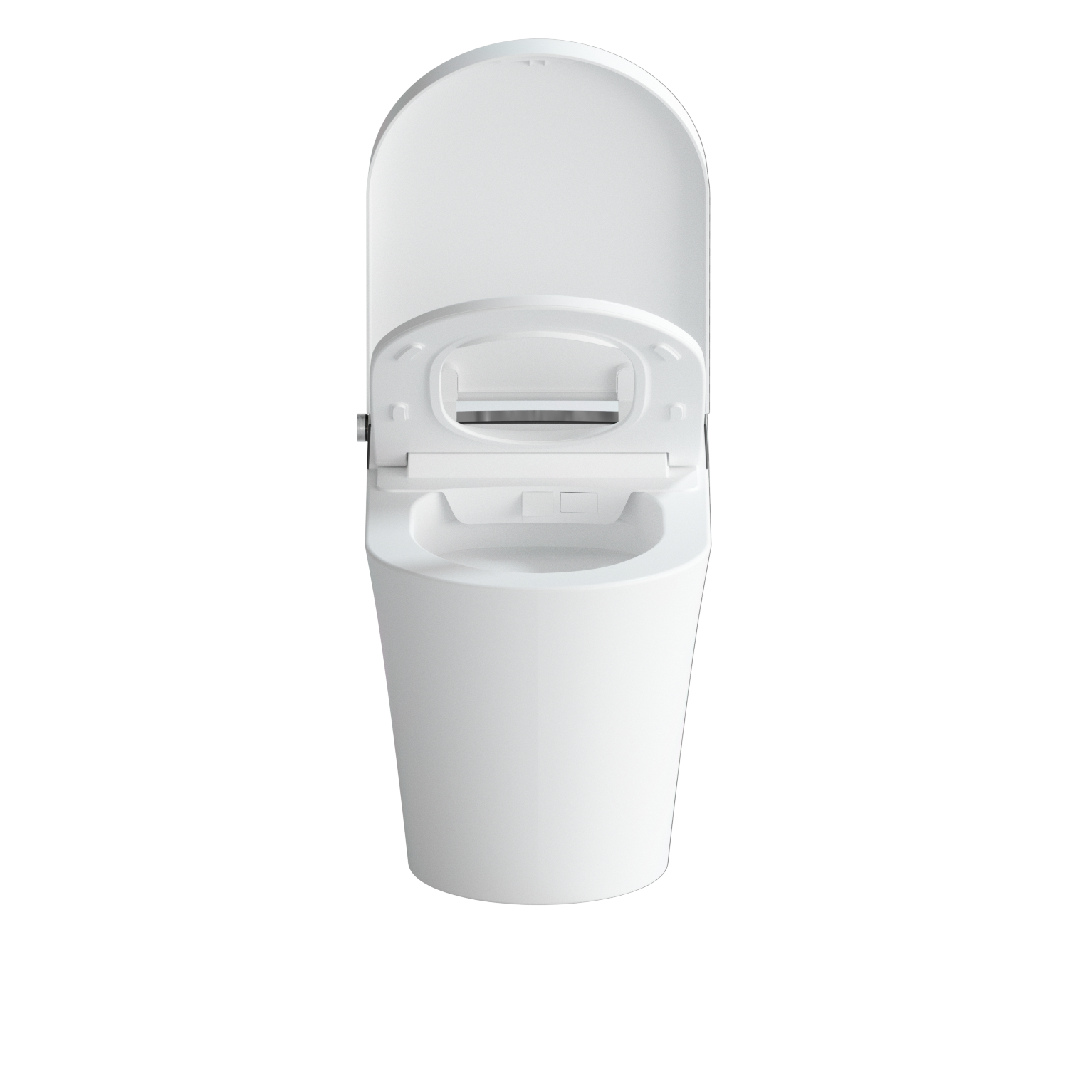 12 inch 1.28 GPF Vortex Siphonic U-shaped Smart Toilet in White Seat Included