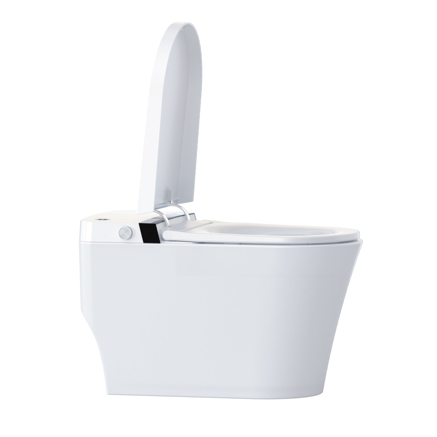 12 inch 1.28 GPF Vortex Siphonic U-shaped Smart Toilet in White Seat Included