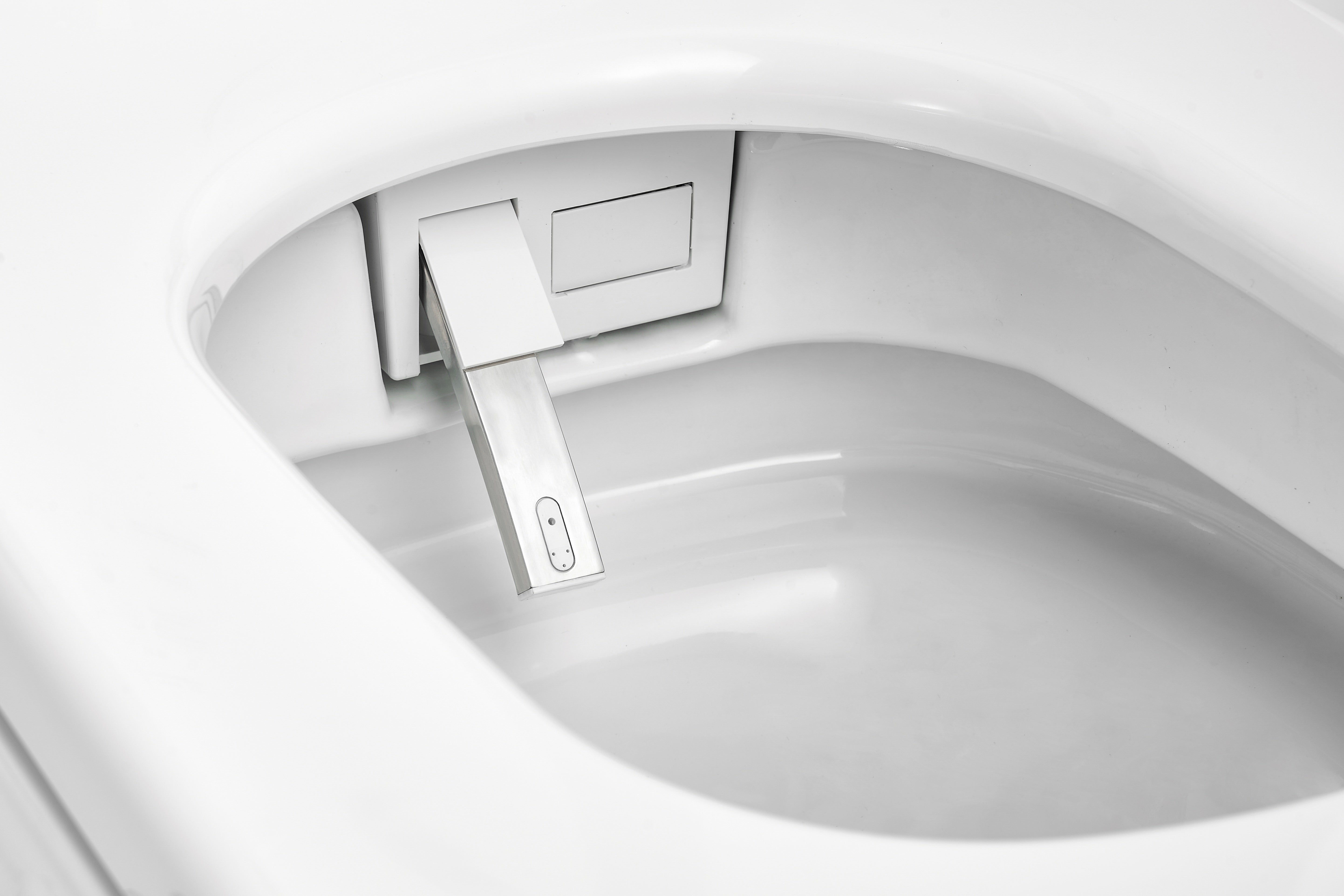 12 inch One-piece 1.32 GPF Dual Flush Square Smart Toilet Seat Included