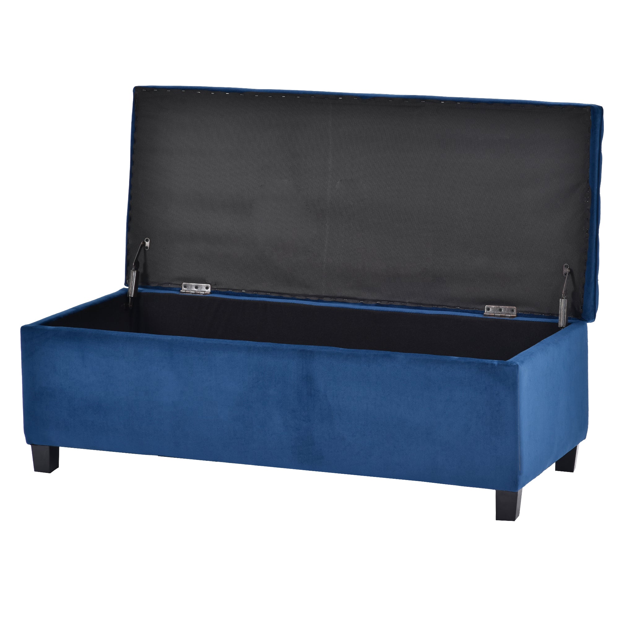 Upholstered Flip Top Storage Bench with Button Tufted Top