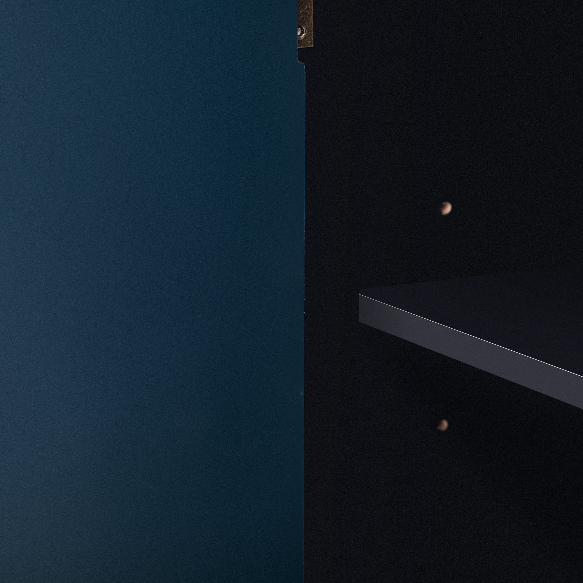 31.9" Tall MDF 4-door Curved Design Storage Cabinet