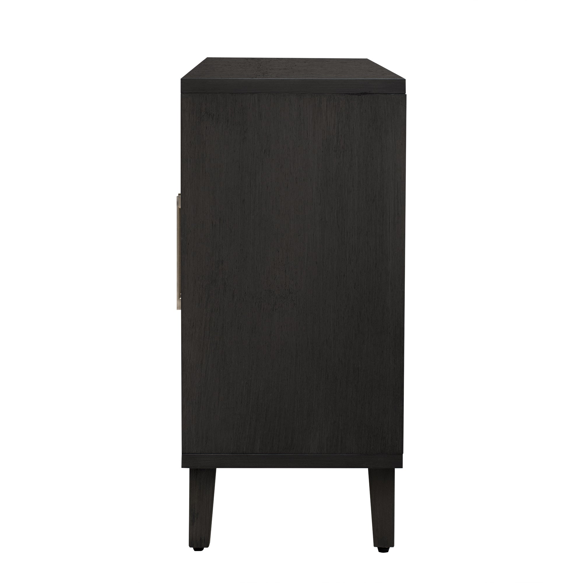 41" Tall MDF 4-door Accent Cabinet with Four Linen Cabinet Doors