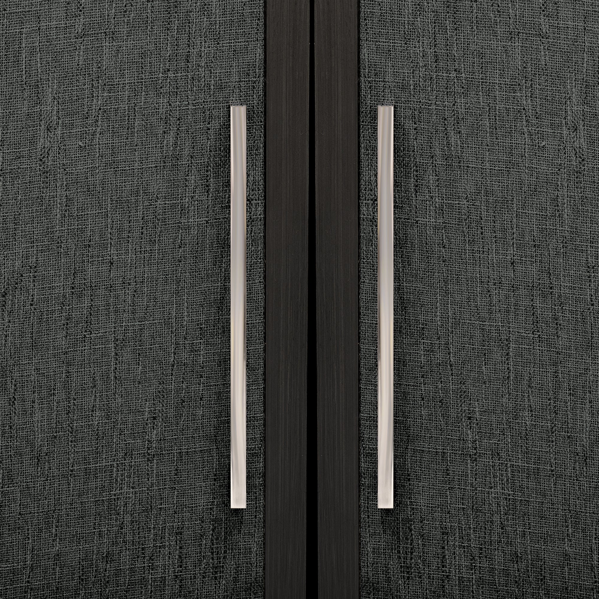 41" Tall MDF 4-door Accent Cabinet with Four Linen Cabinet Doors