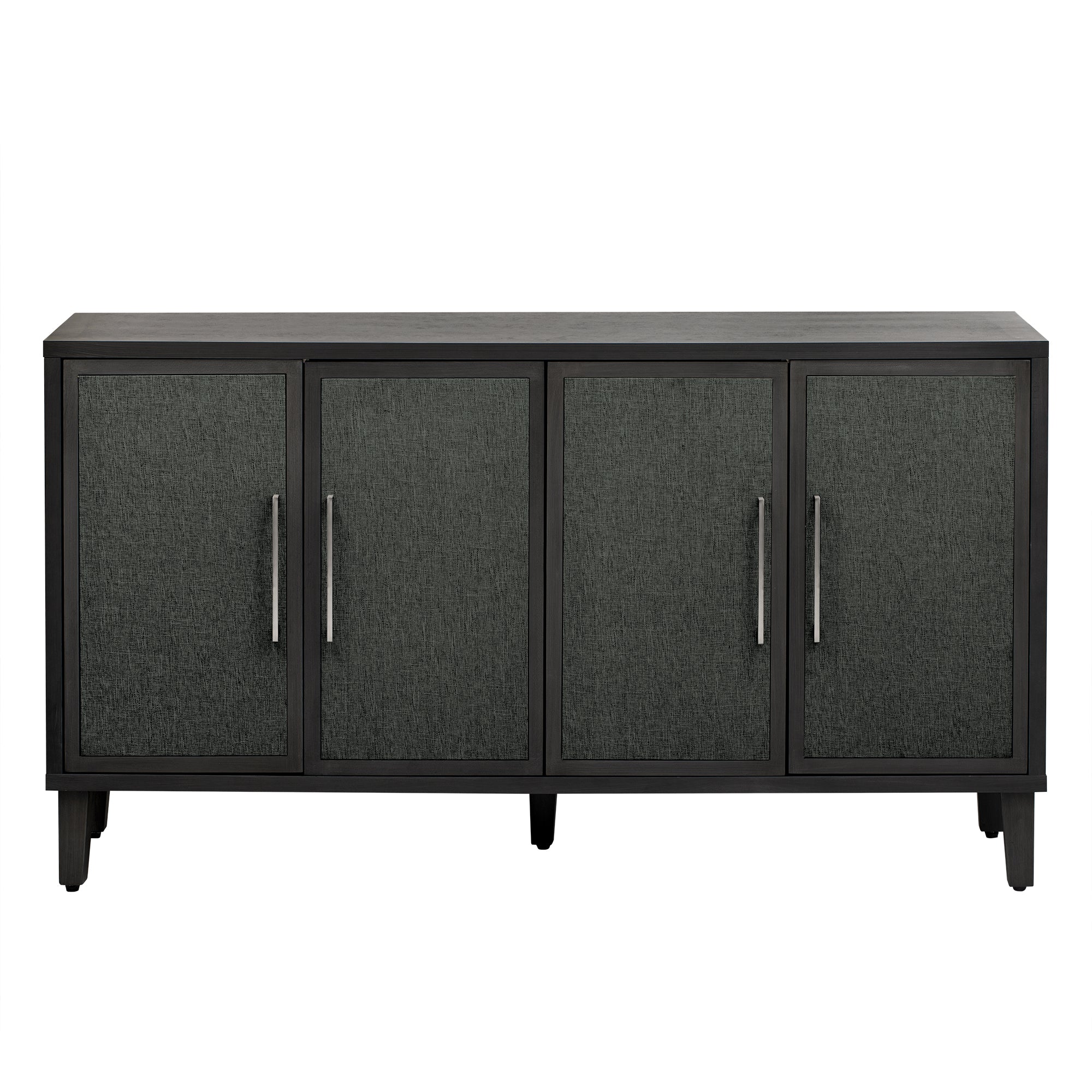 41" Tall MDF 4-door Accent Cabinet with Four Linen Cabinet Doors