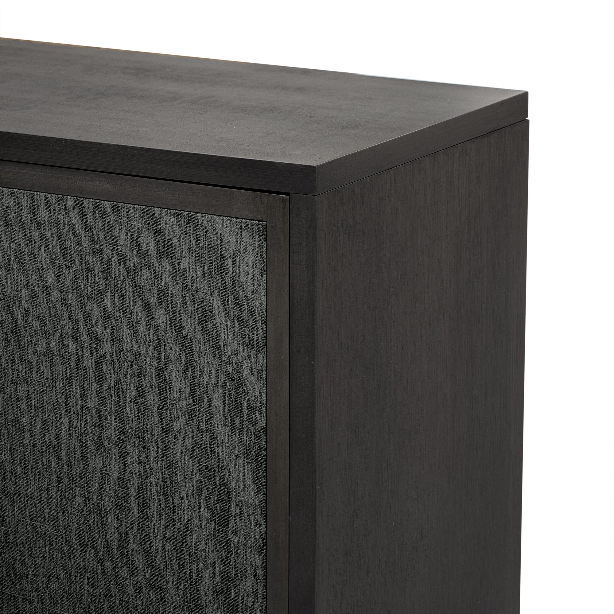 41" Tall MDF 4-door Accent Cabinet with Four Linen Cabinet Doors