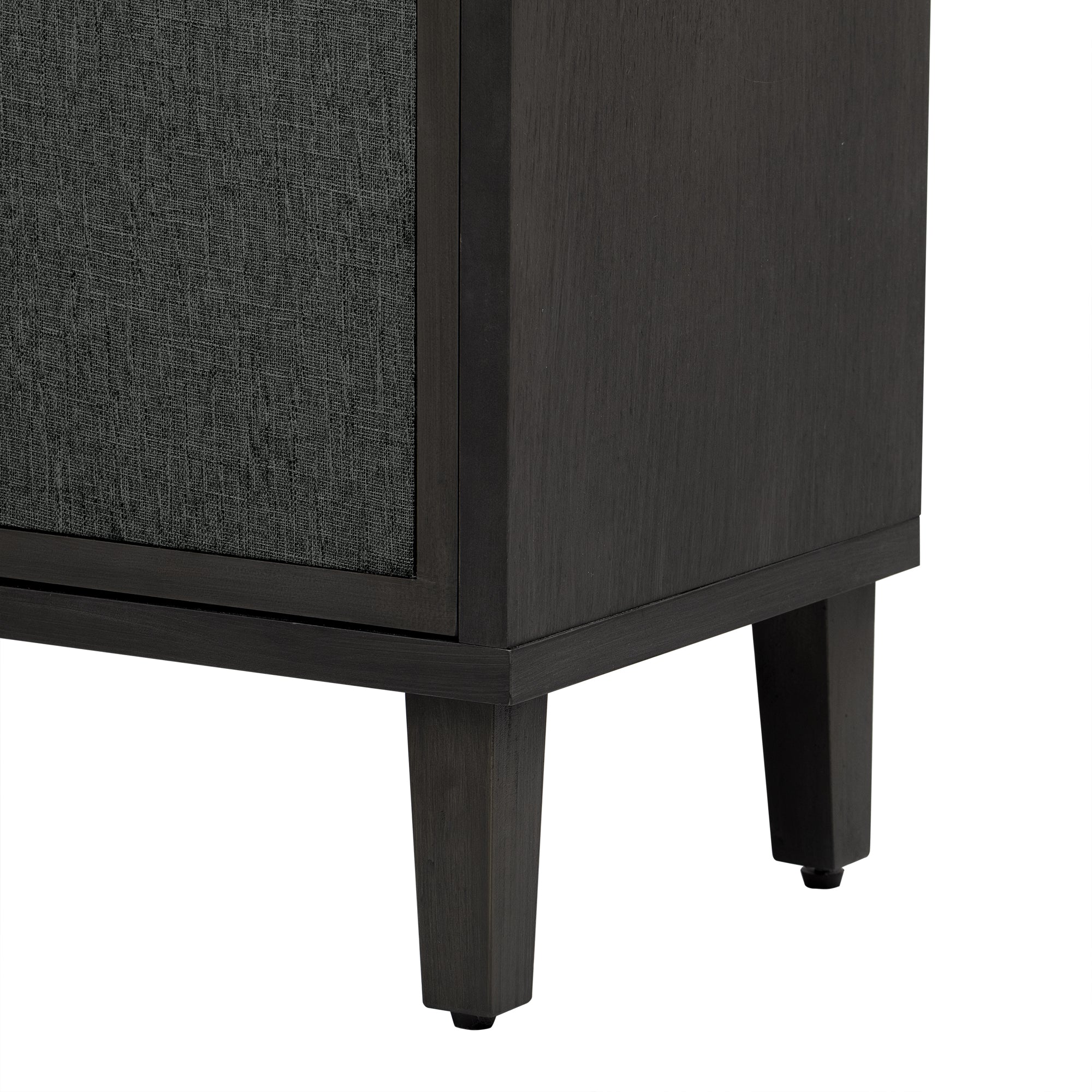 41" Tall MDF 4-door Accent Cabinet with Four Linen Cabinet Doors