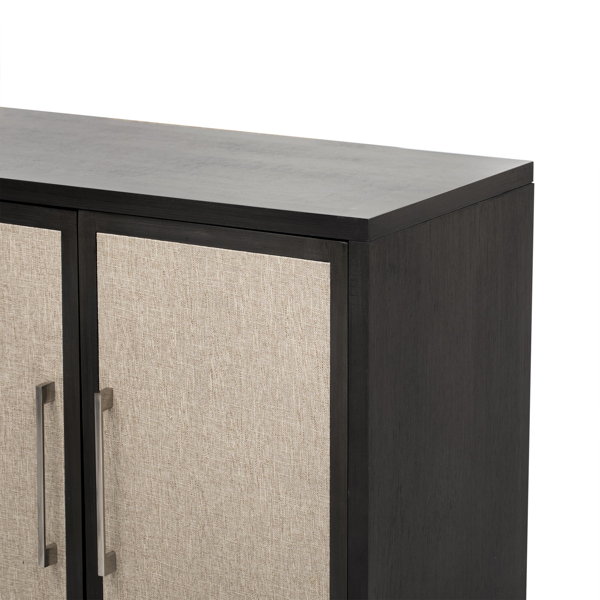 41" Tall MDF 4-door Accent Cabinet with Four Linen Cabinet Doors
