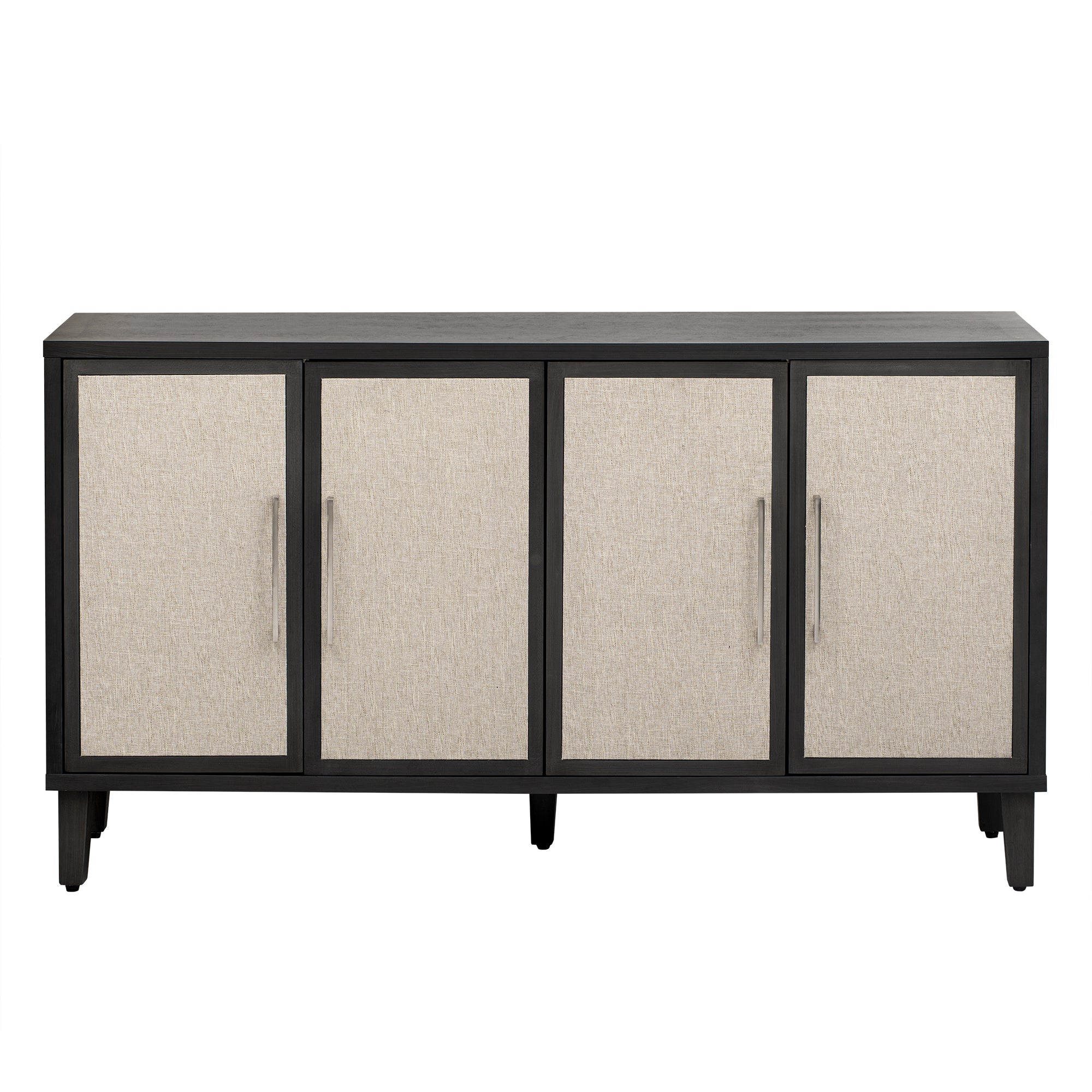 41" Tall MDF 4-door Accent Cabinet with Four Linen Cabinet Doors