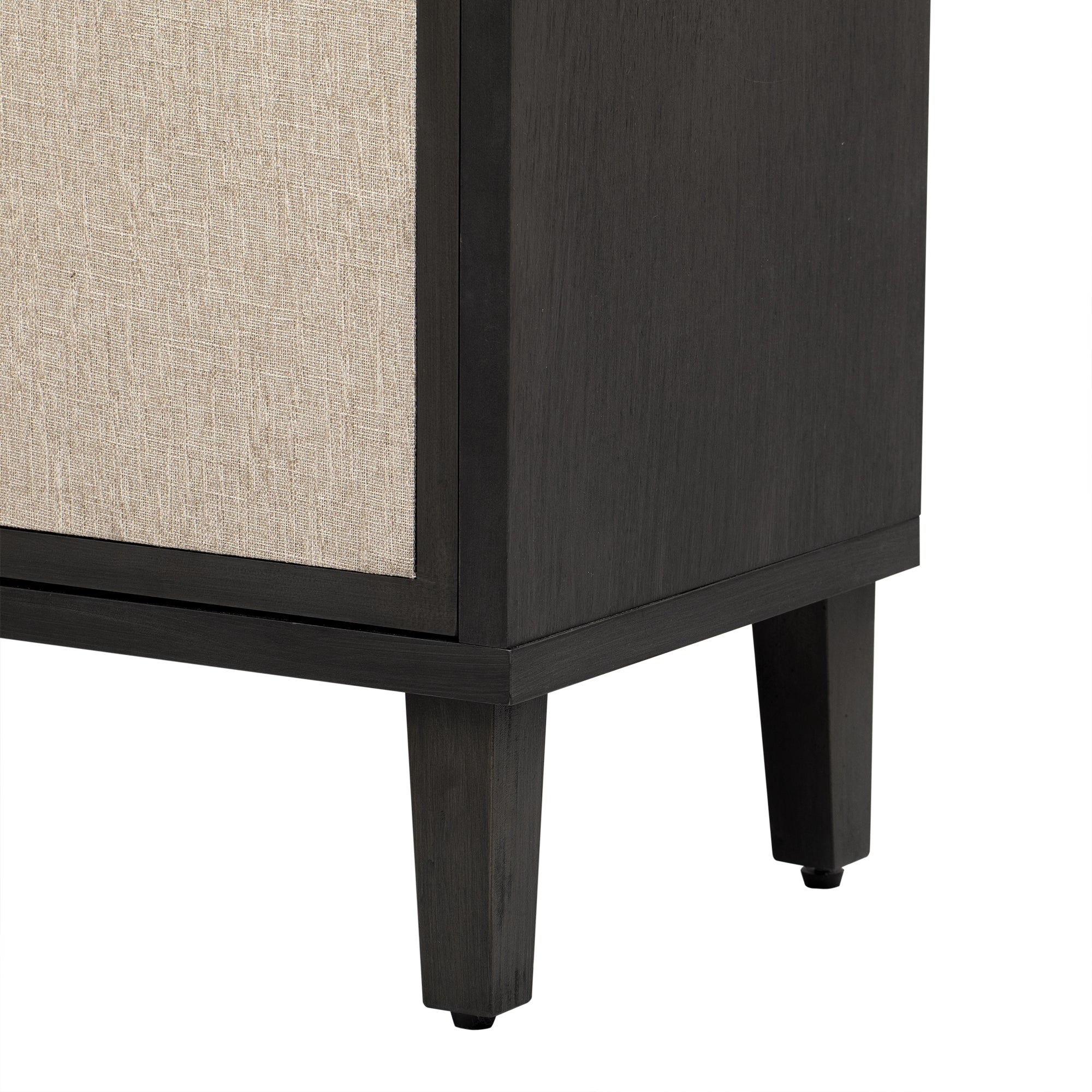 41" Tall MDF 4-door Accent Cabinet with Four Linen Cabinet Doors