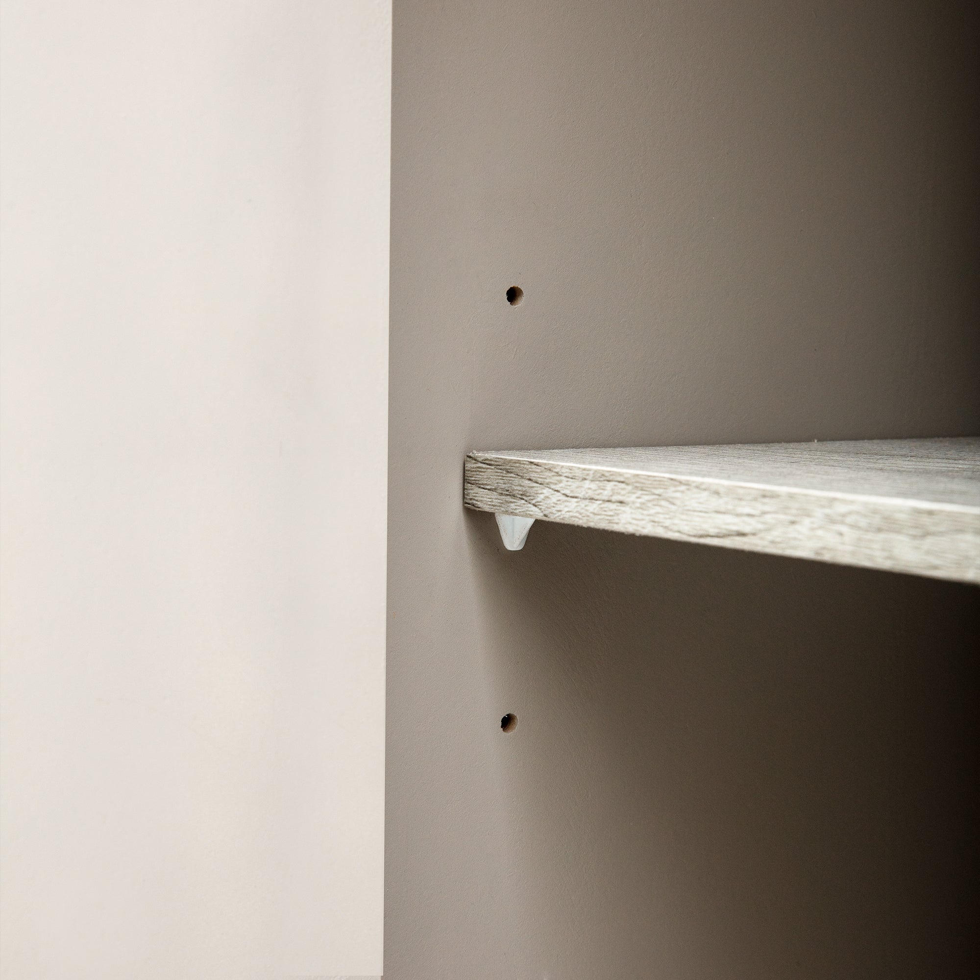 35" Tall MDF 4-door Accent Cabinet with 4 Metal handles and 4 Shelves