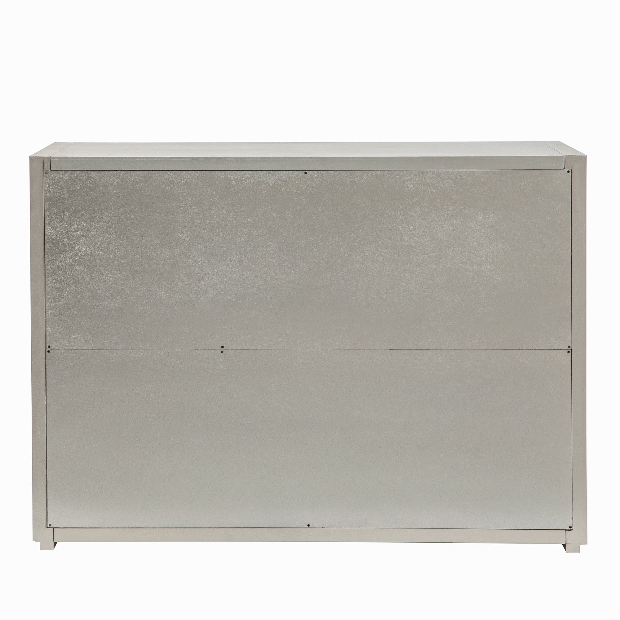 35" Tall MDF 3-door Accent Cabinet with Adjustable Shelf