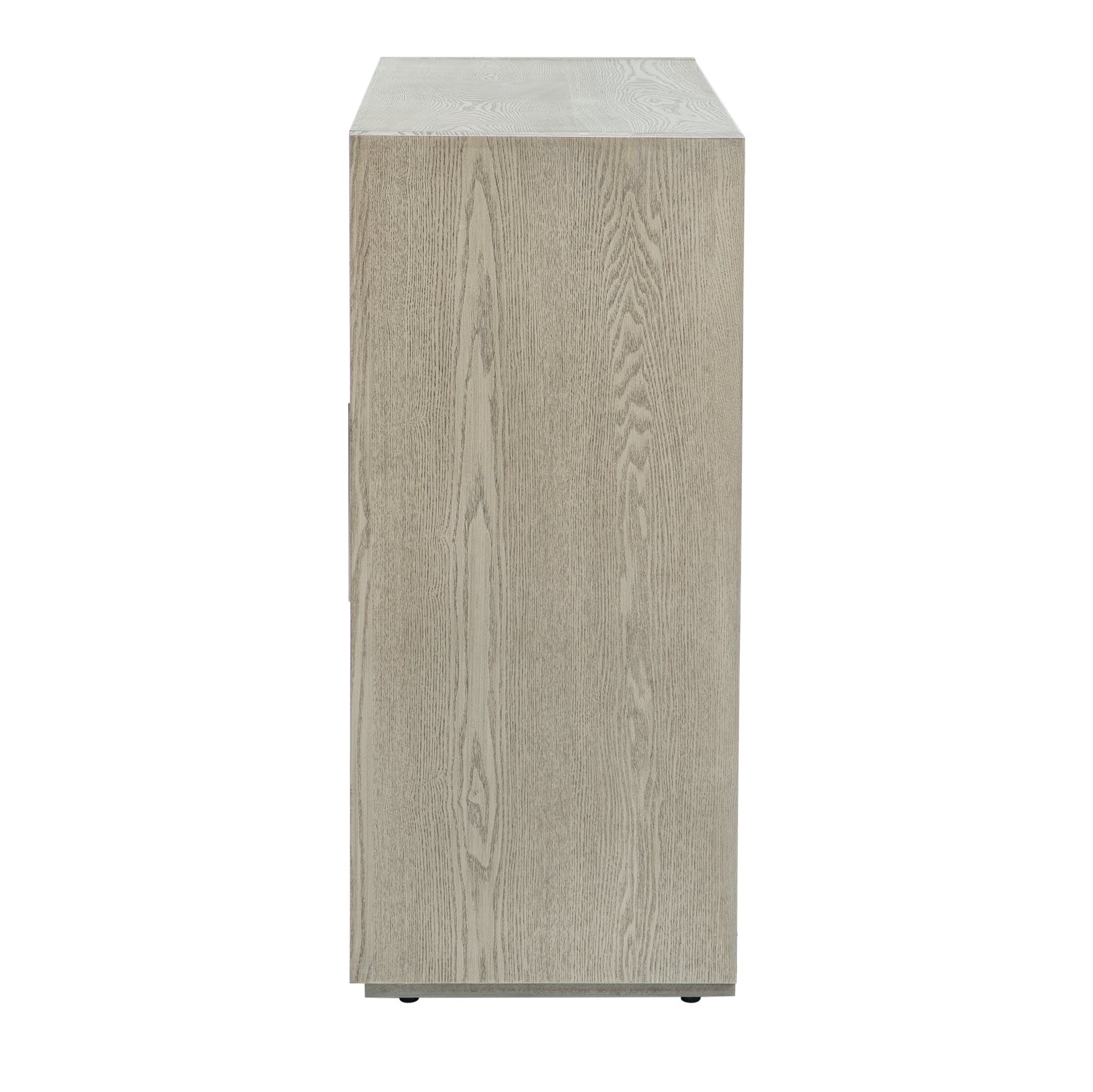 35" Tall MDF 3-door Accent Cabinet with Adjustable Shelf