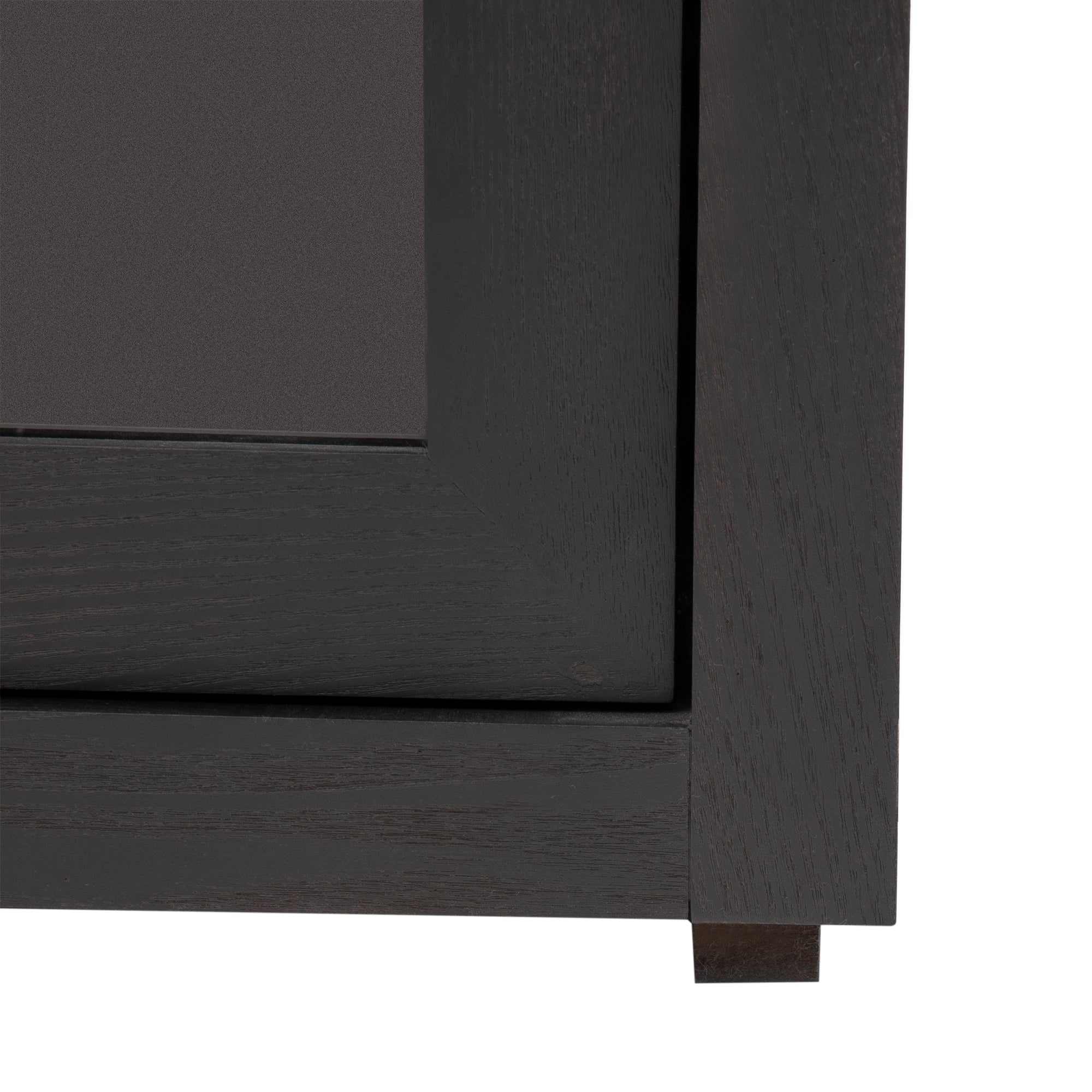 35" Tall MDF 3-door Accent Cabinet with Adjustable Shelf