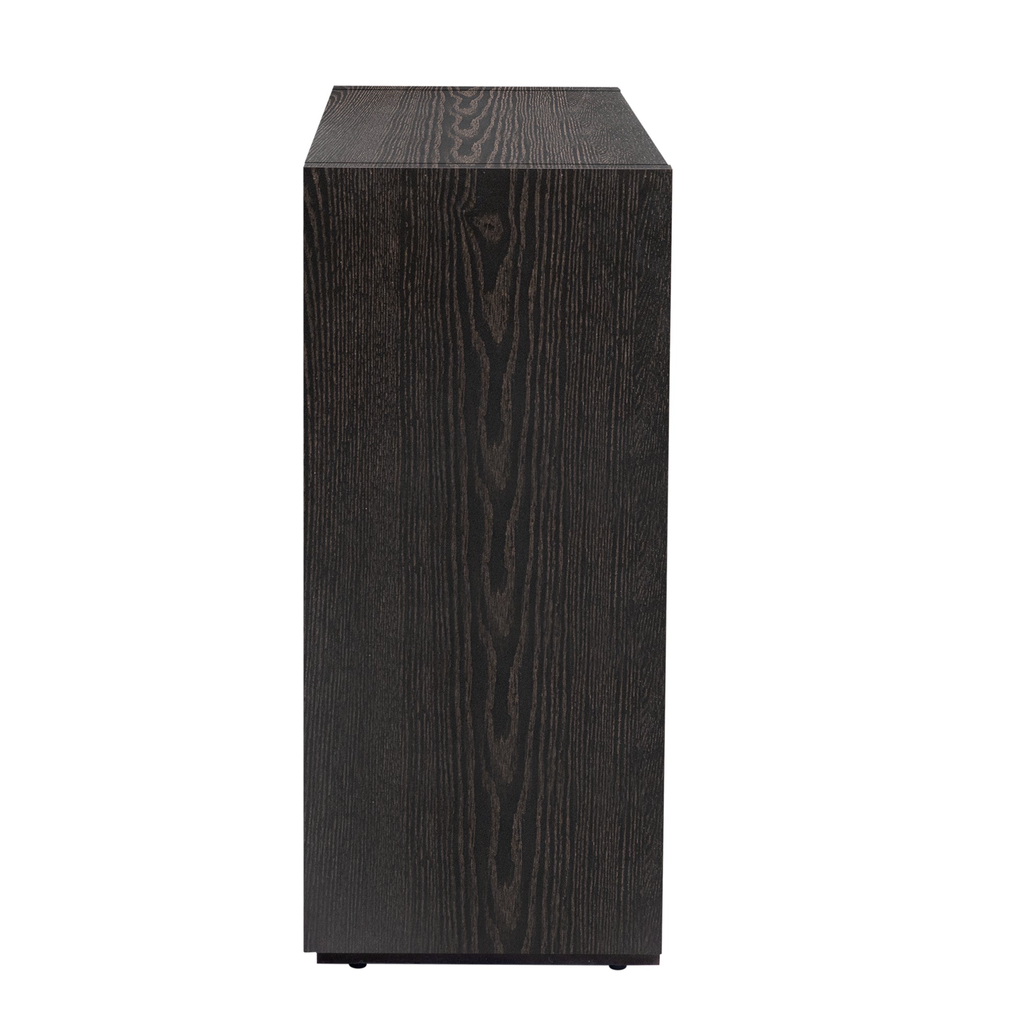 35" Tall MDF 3-door Accent Cabinet with Adjustable Shelf