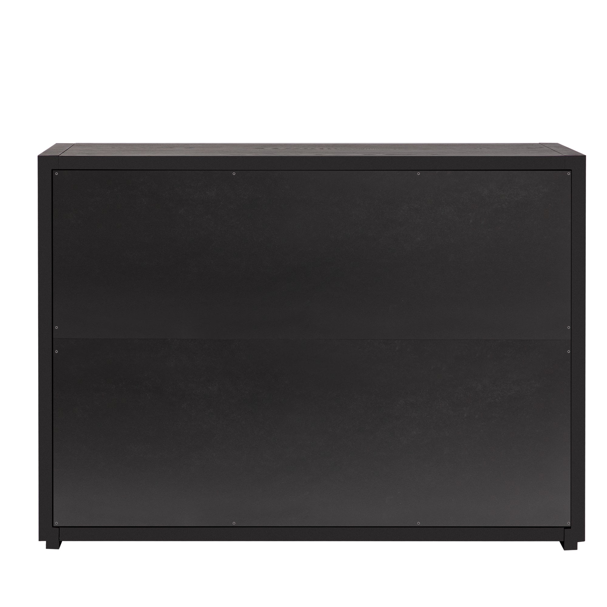 35" Tall MDF 3-door Accent Cabinet with Adjustable Shelf