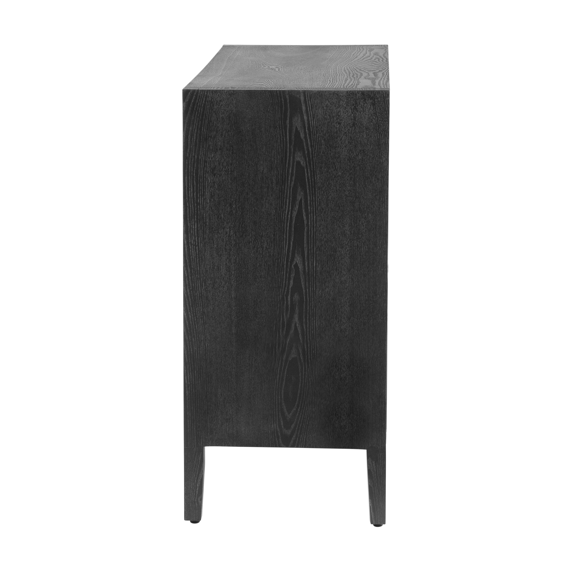 34" Tall MDF 2-door Accent Cabinet with Adjustable Shelf