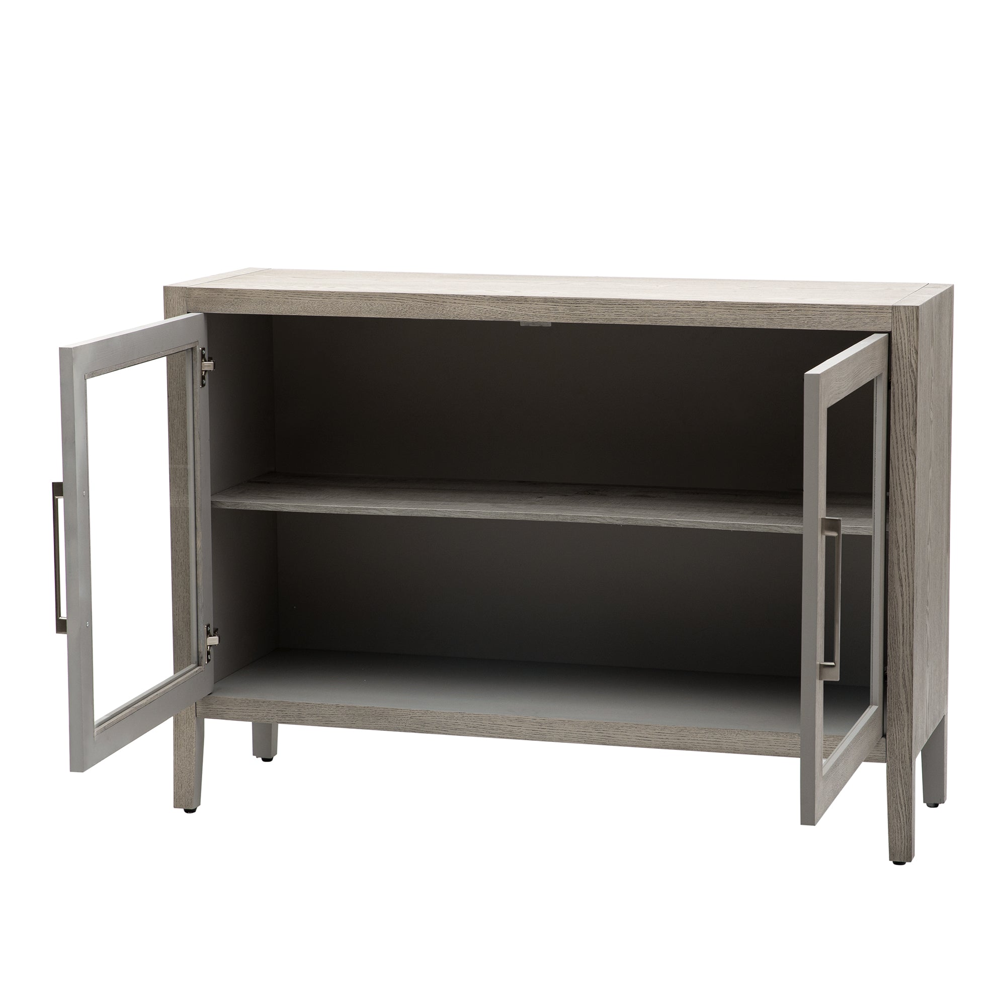 34" Tall MDF 2-door Accent Cabinet with Adjustable Shelf