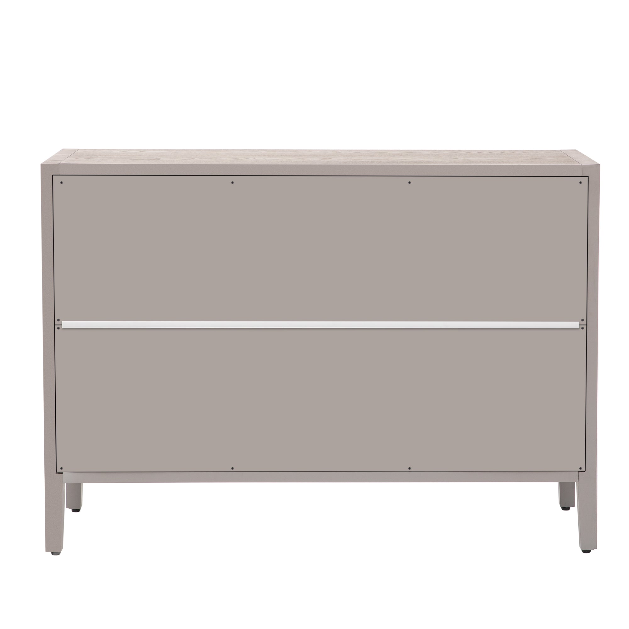 34" Tall MDF 2-door Accent Cabinet with Adjustable Shelf