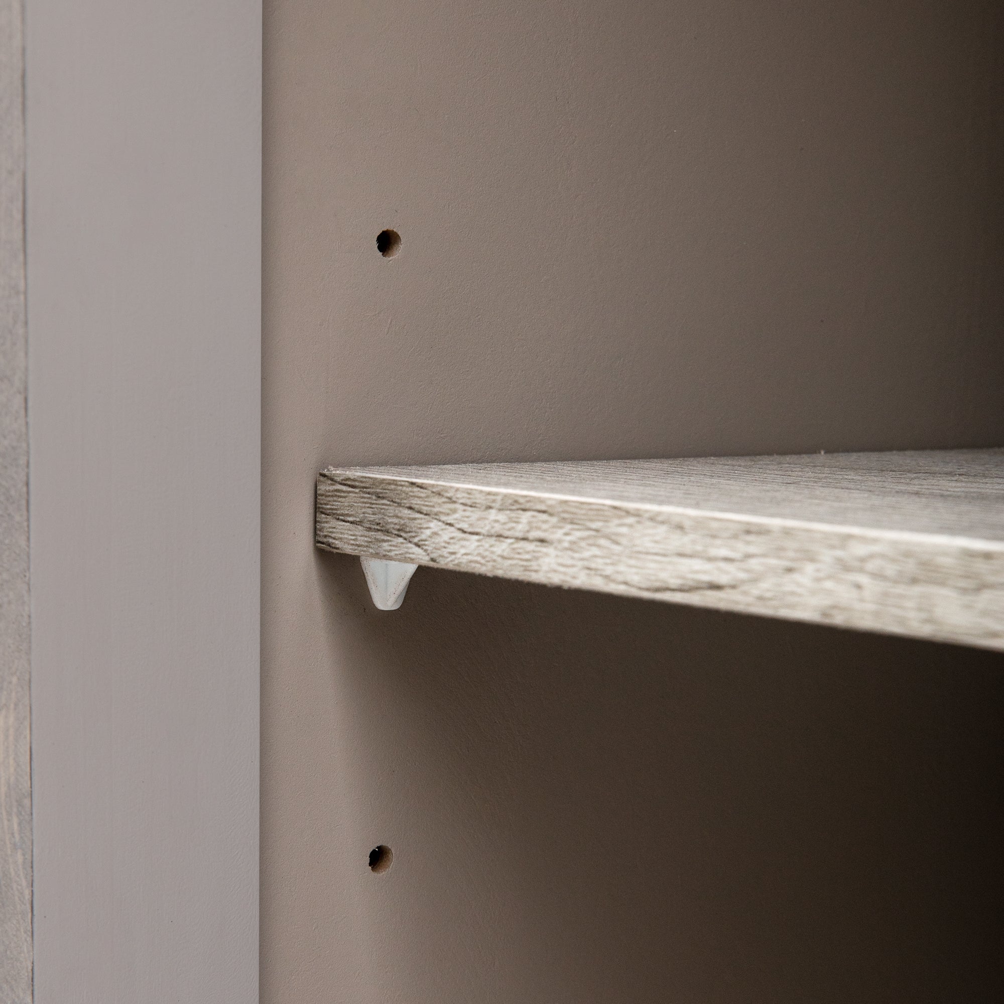 34" Tall MDF 2-door Accent Cabinet with Adjustable Shelf