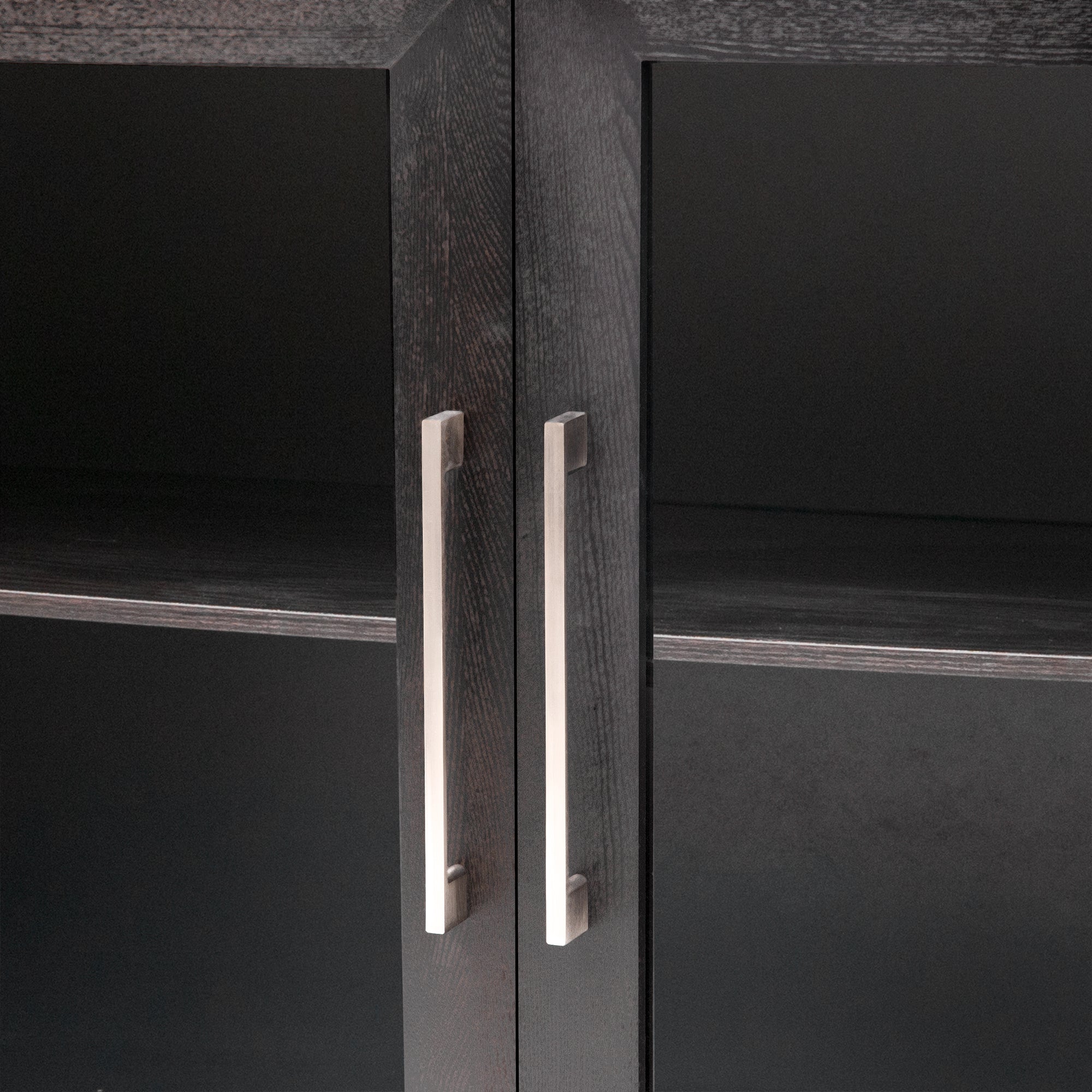 34" Tall MDF 2-door Accent Cabinet with Adjustable Shelf