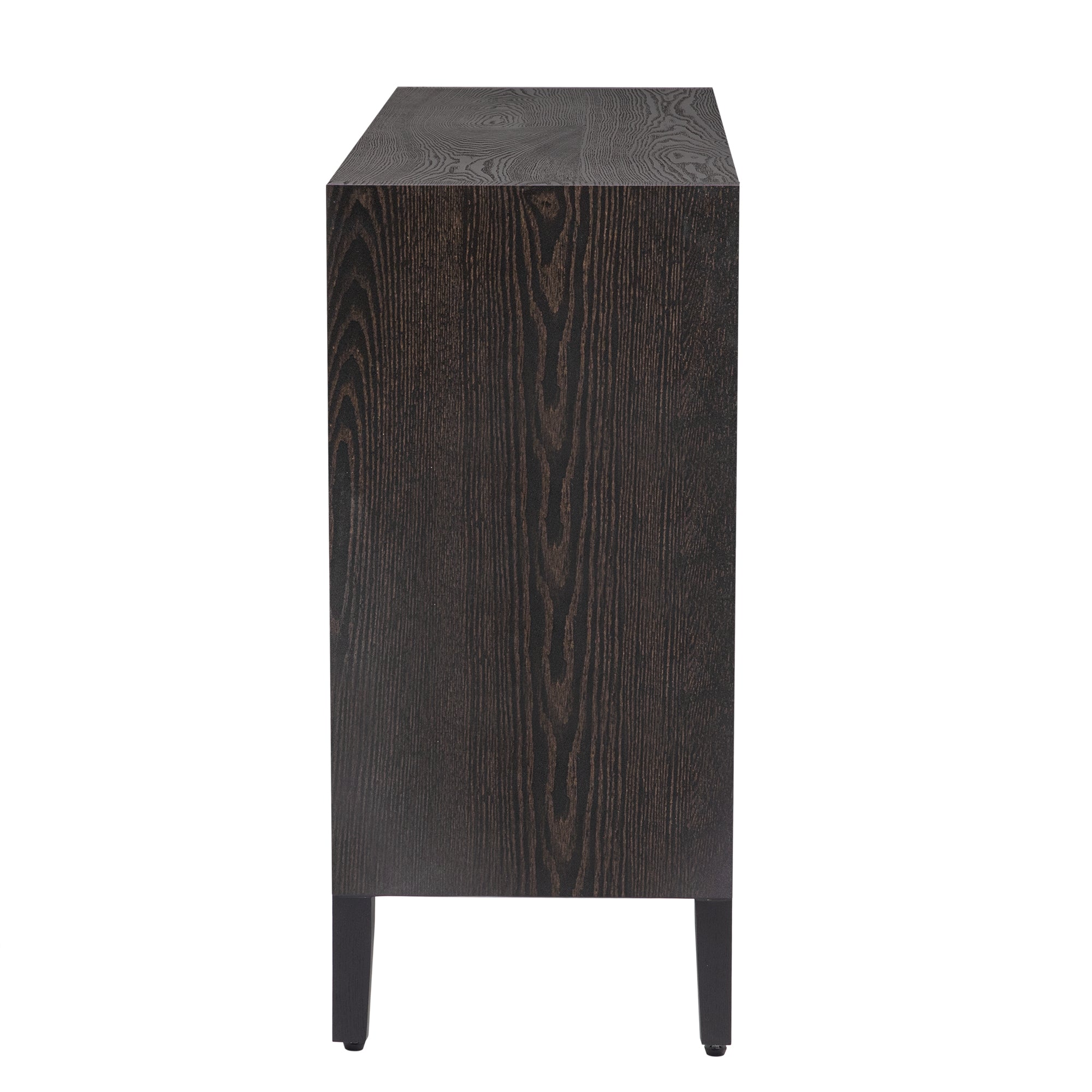 34" Tall MDF 2-door Accent Cabinet with Adjustable Shelf