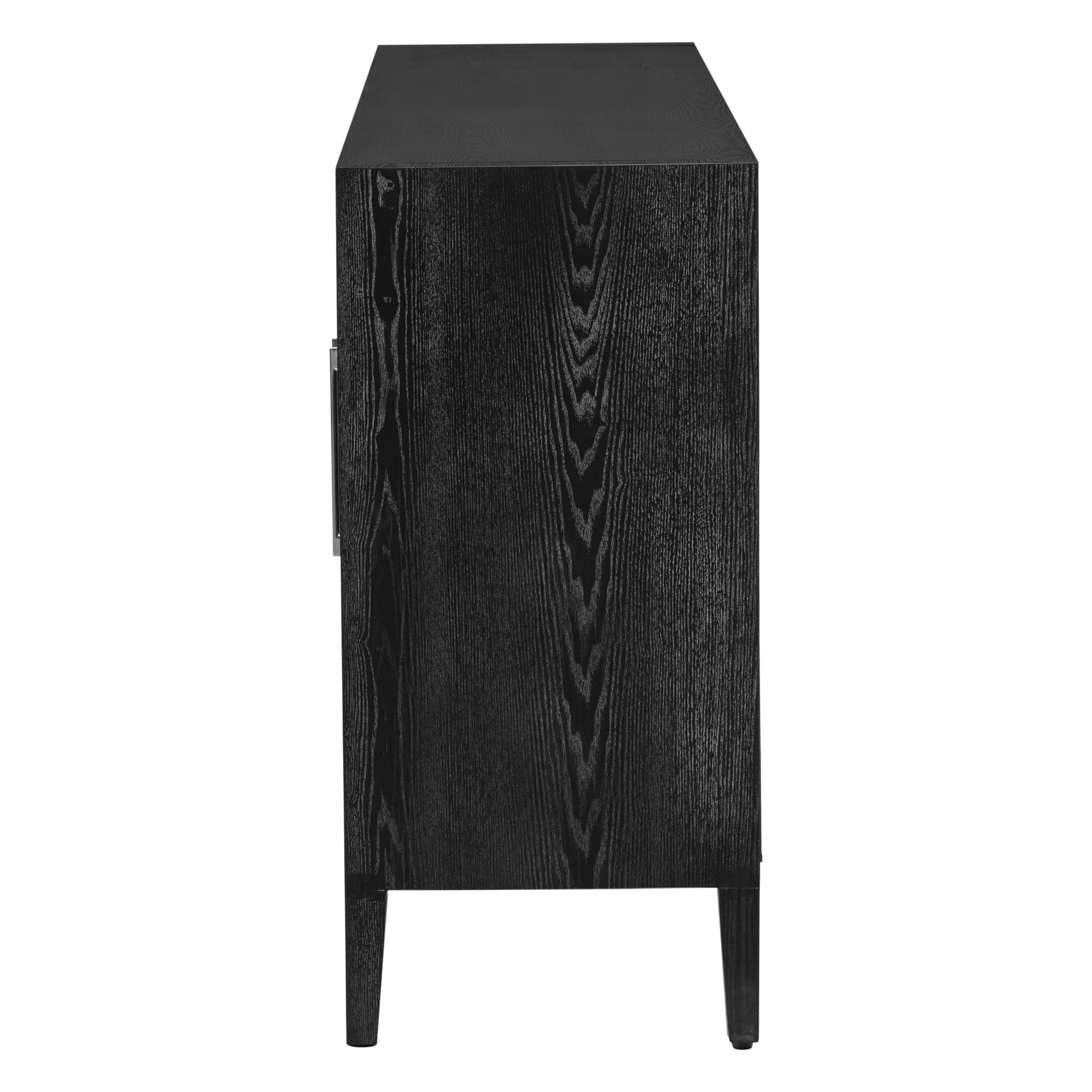 34" Tall MDF 3-door Accent Cabinet with Adjustable Shelf