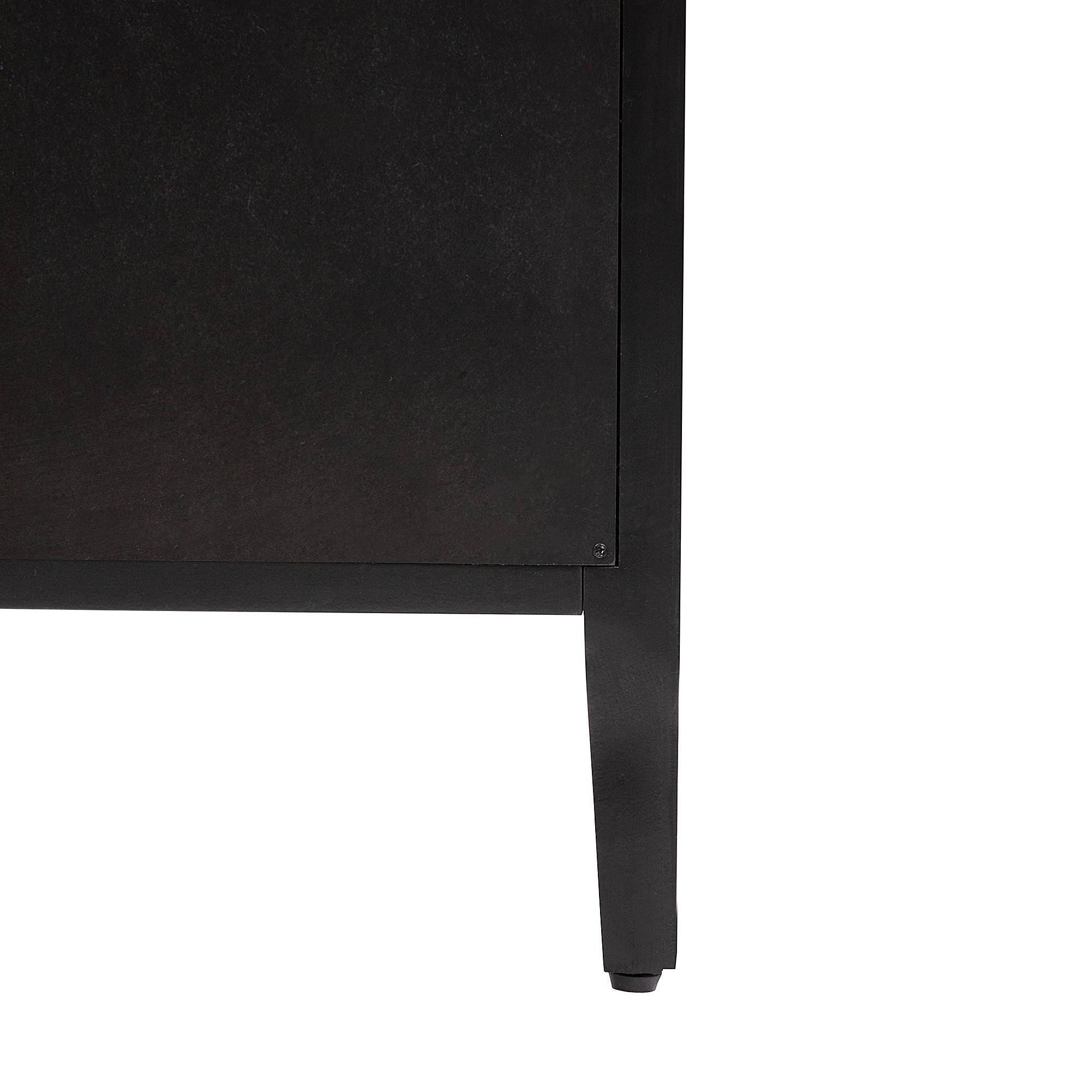 34" Tall MDF 3-door Accent Cabinet with Adjustable Shelf