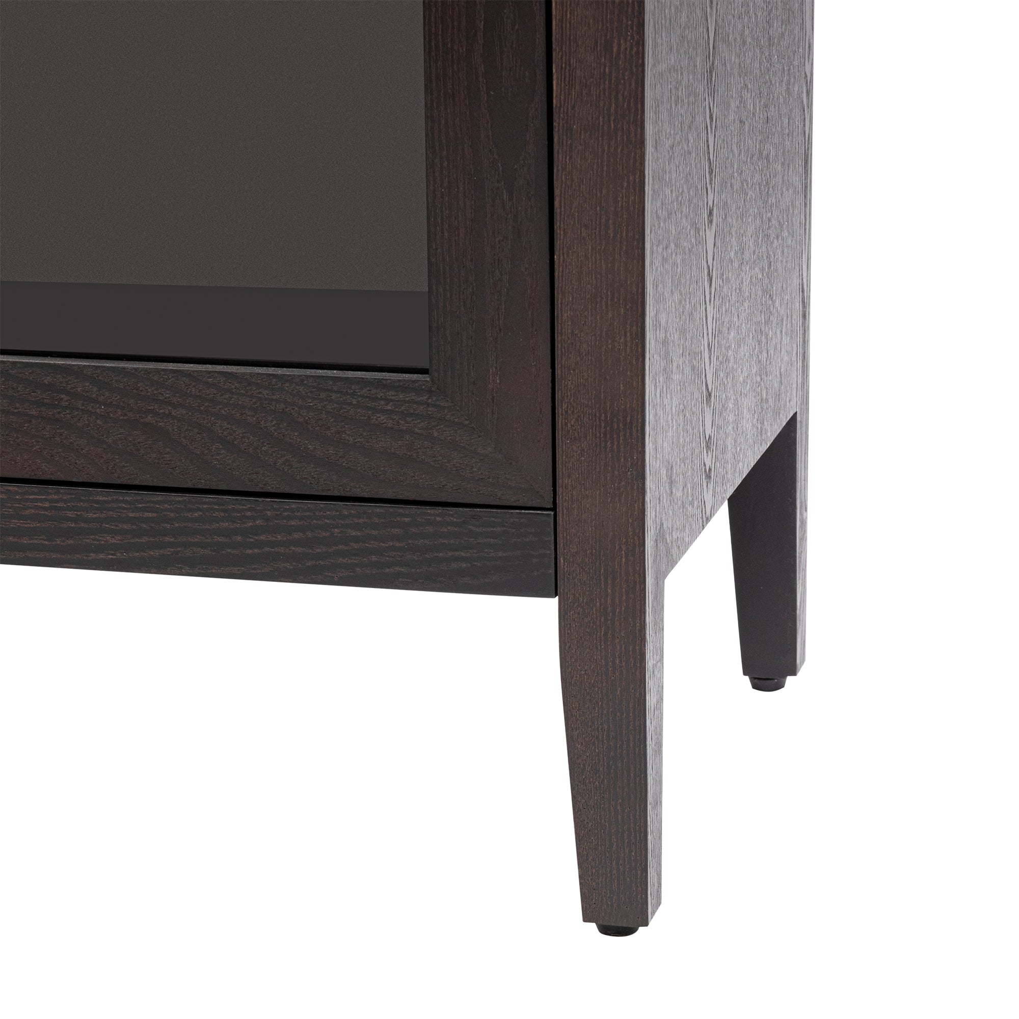 34" Tall MDF 3-door Accent Cabinet with Adjustable Shelf