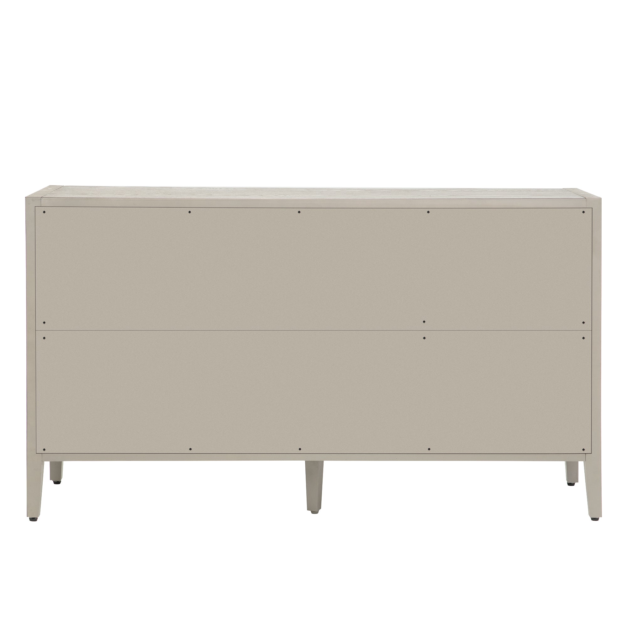 34" Tall MDF 3-door Accent Cabinet with Adjustable Shelf