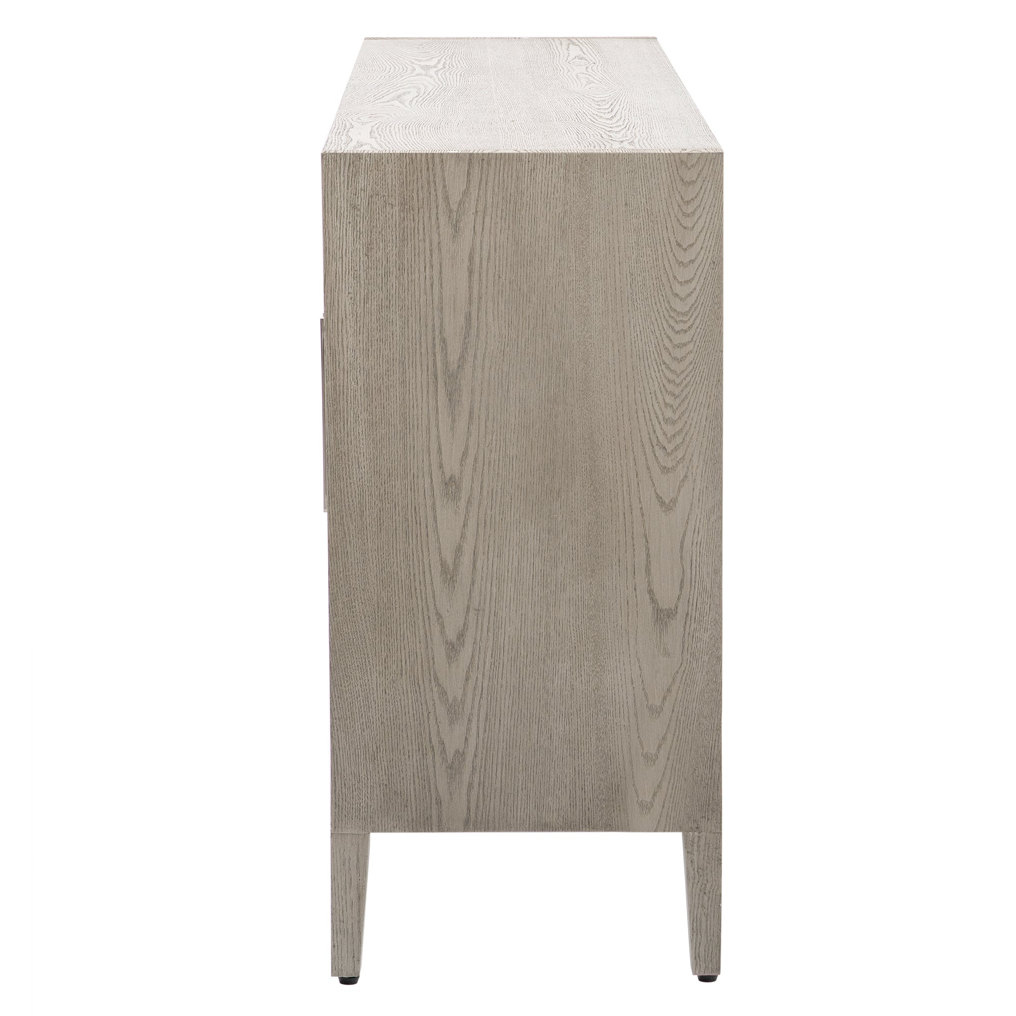 34" Tall MDF 3-door Accent Cabinet with Adjustable Shelf