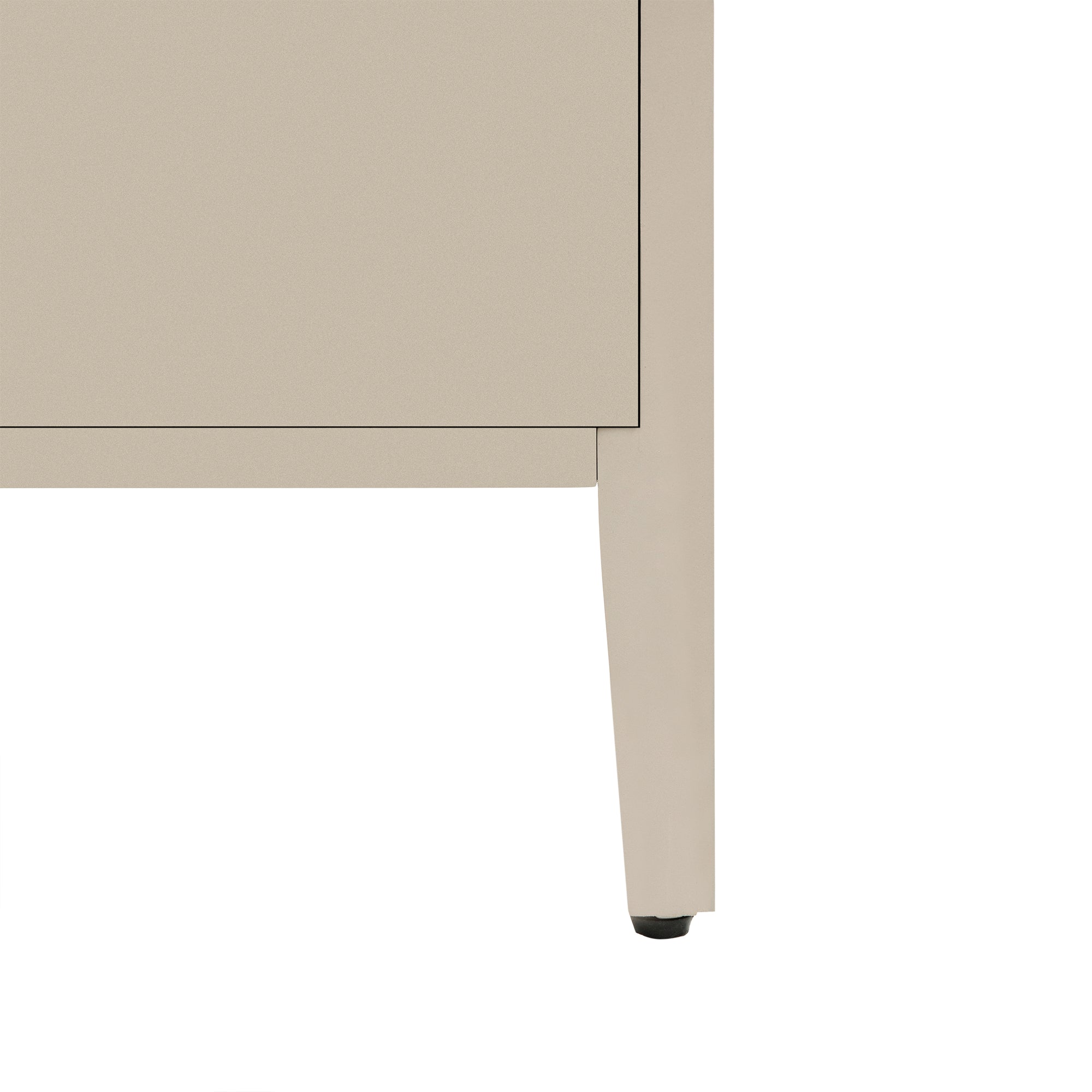 34" Tall MDF 3-door Accent Cabinet with Adjustable Shelf